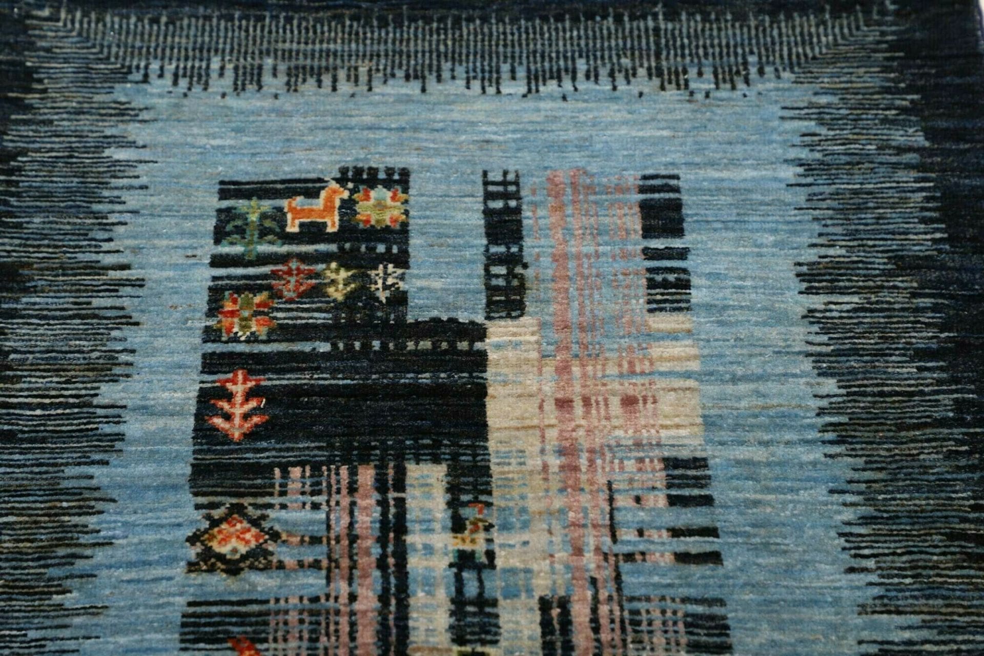 Gabbeh Orientteppich aus Pakistan, 78 × 296 cm