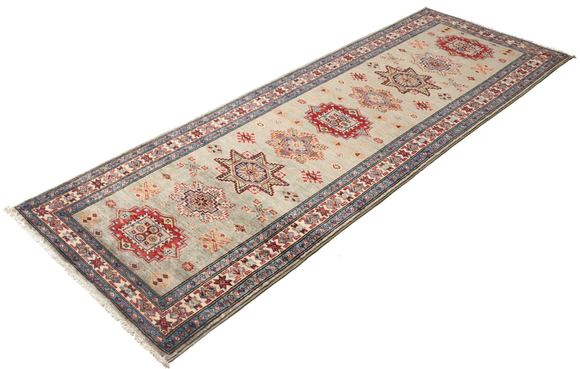 Kazak Orientteppich 83 × 235 cm aus Wolle, handgeknüpft