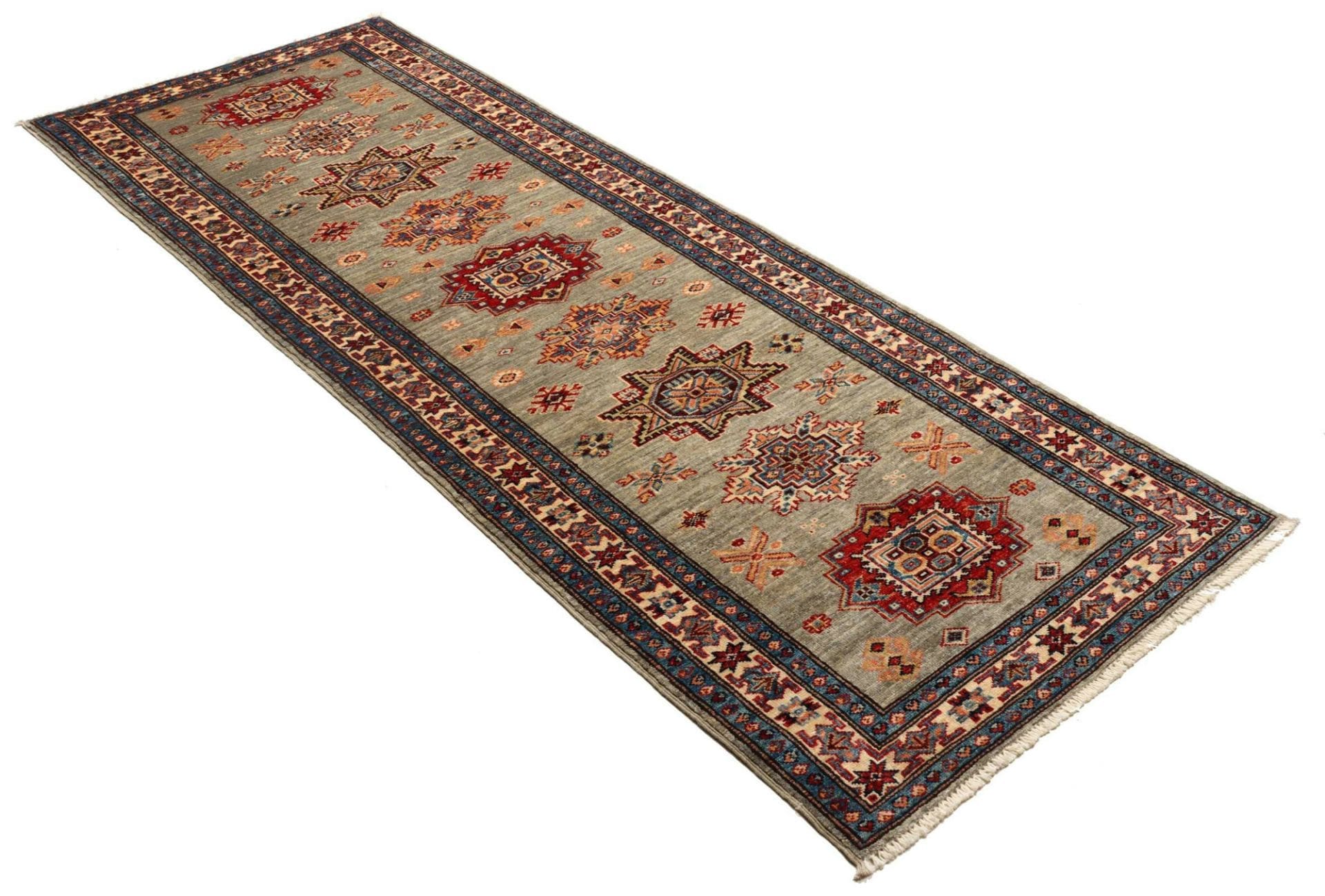 Kazak Orientteppich 83 × 235 cm aus Wolle, handgeknüpft