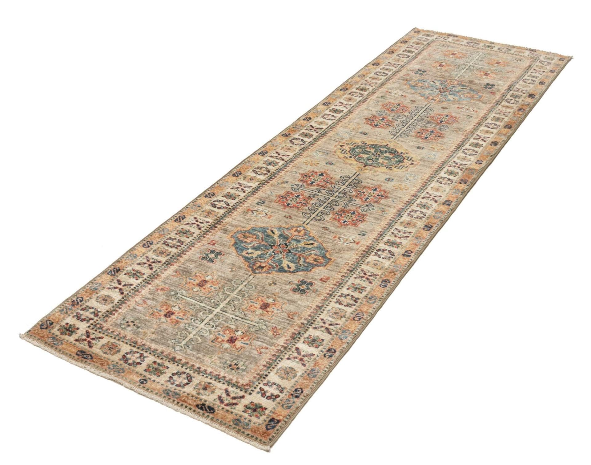 Handgeknüpfter Kazak Orientteppich, 82 × 254 cm, Wolle