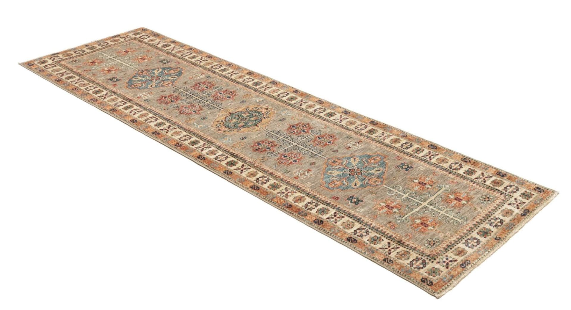 Handgeknüpfter Kazak Orientteppich, 82 × 254 cm, Wolle