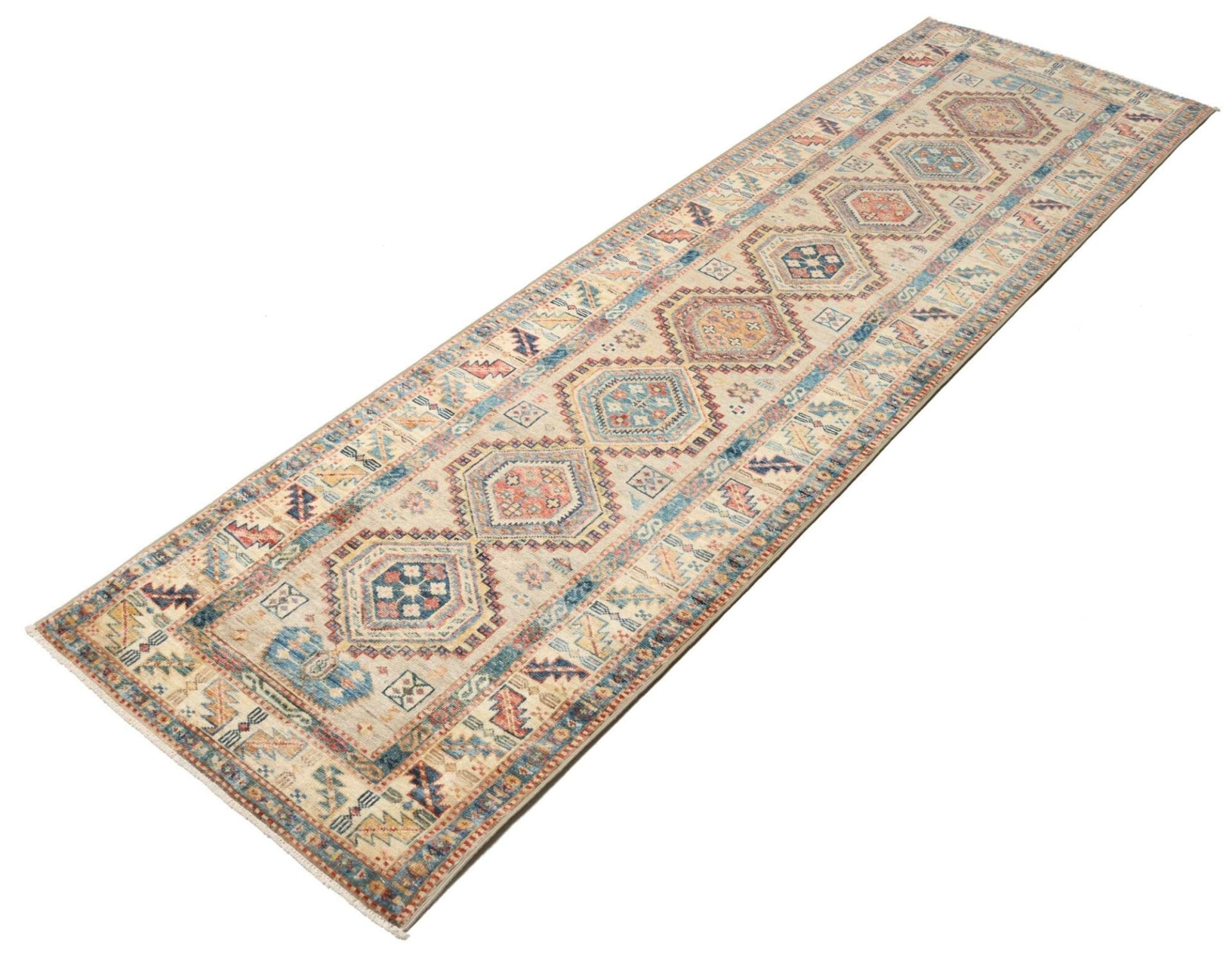Handgeknüpfter Kazak Orientteppich 78 × 252 cm