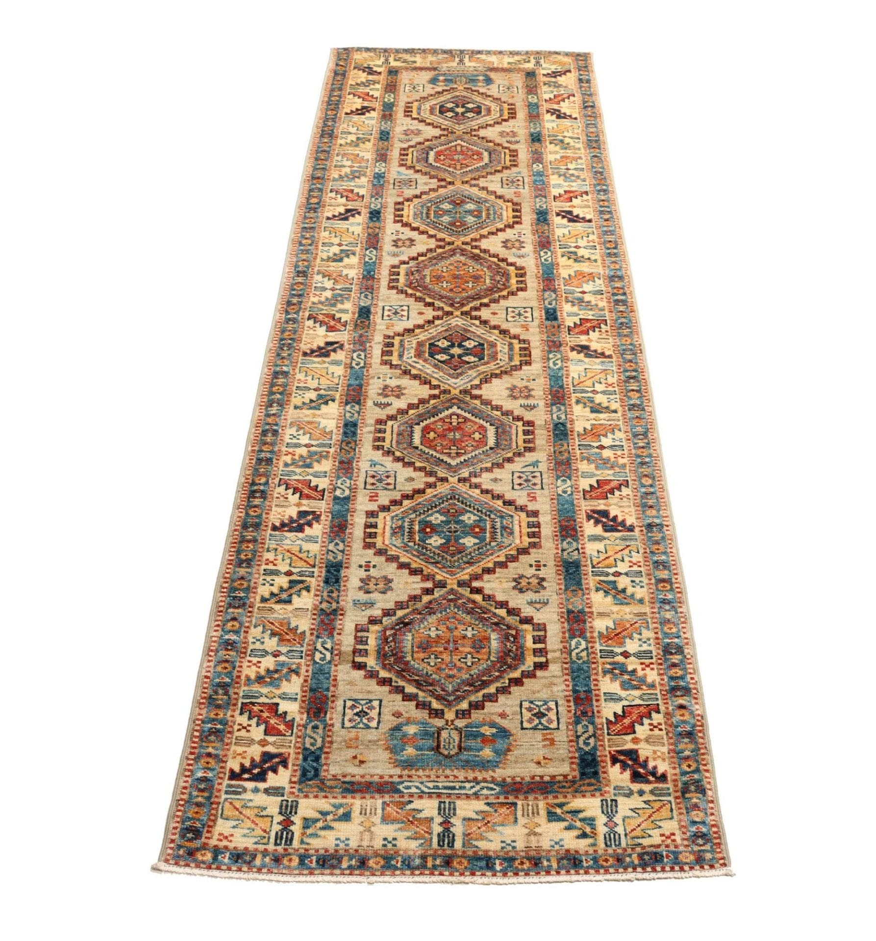 Handgeknüpfter Kazak Orientteppich 78 × 252 cm