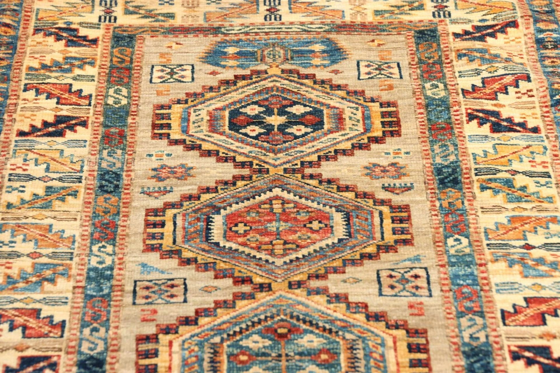Handgeknüpfter Kazak Orientteppich 78 × 252 cm