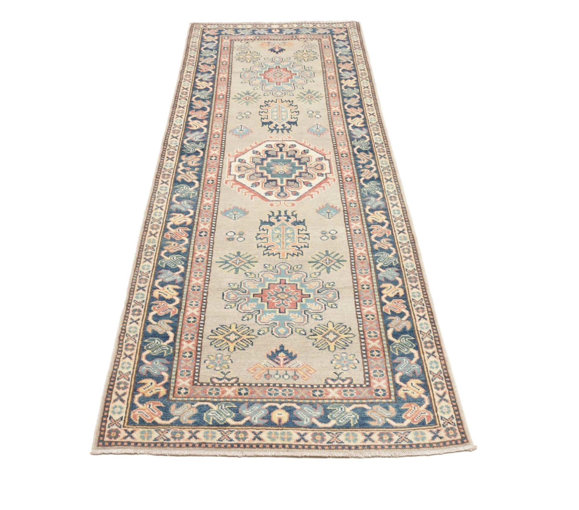 Kazak Orientteppich aus Pakistan, 87 × 240 cm