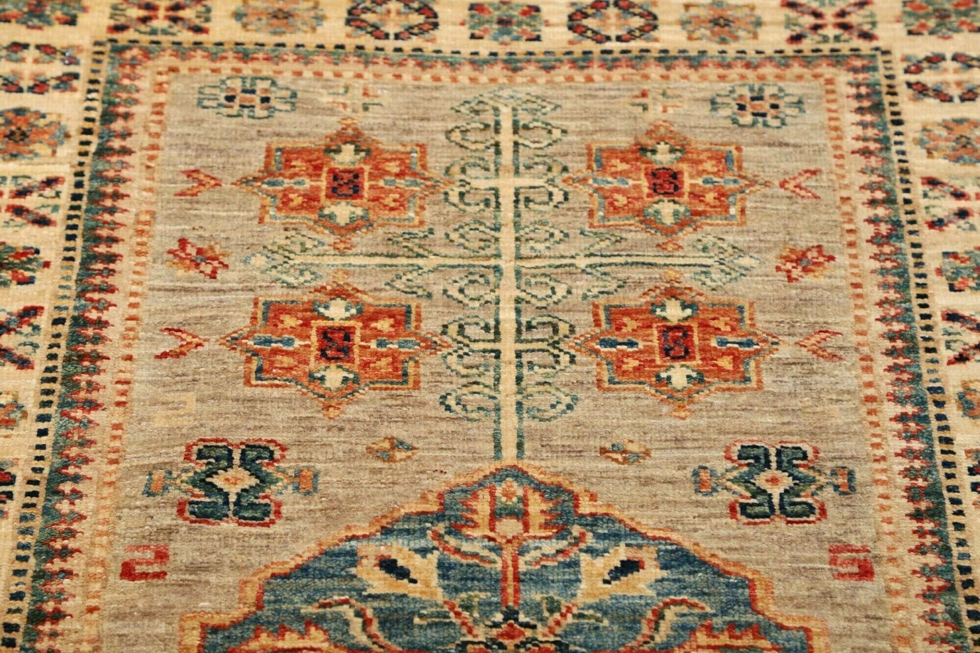 Handgeknüpfter Kazak Orientteppich, 85 × 244 cm, Wolle