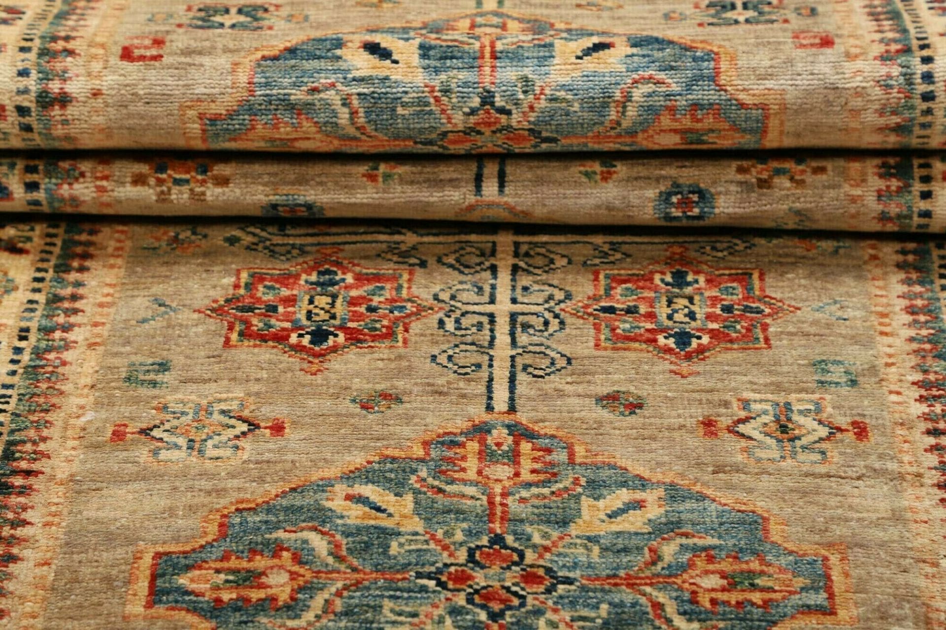 Handgeknüpfter Kazak Orientteppich, 85 × 244 cm, Wolle