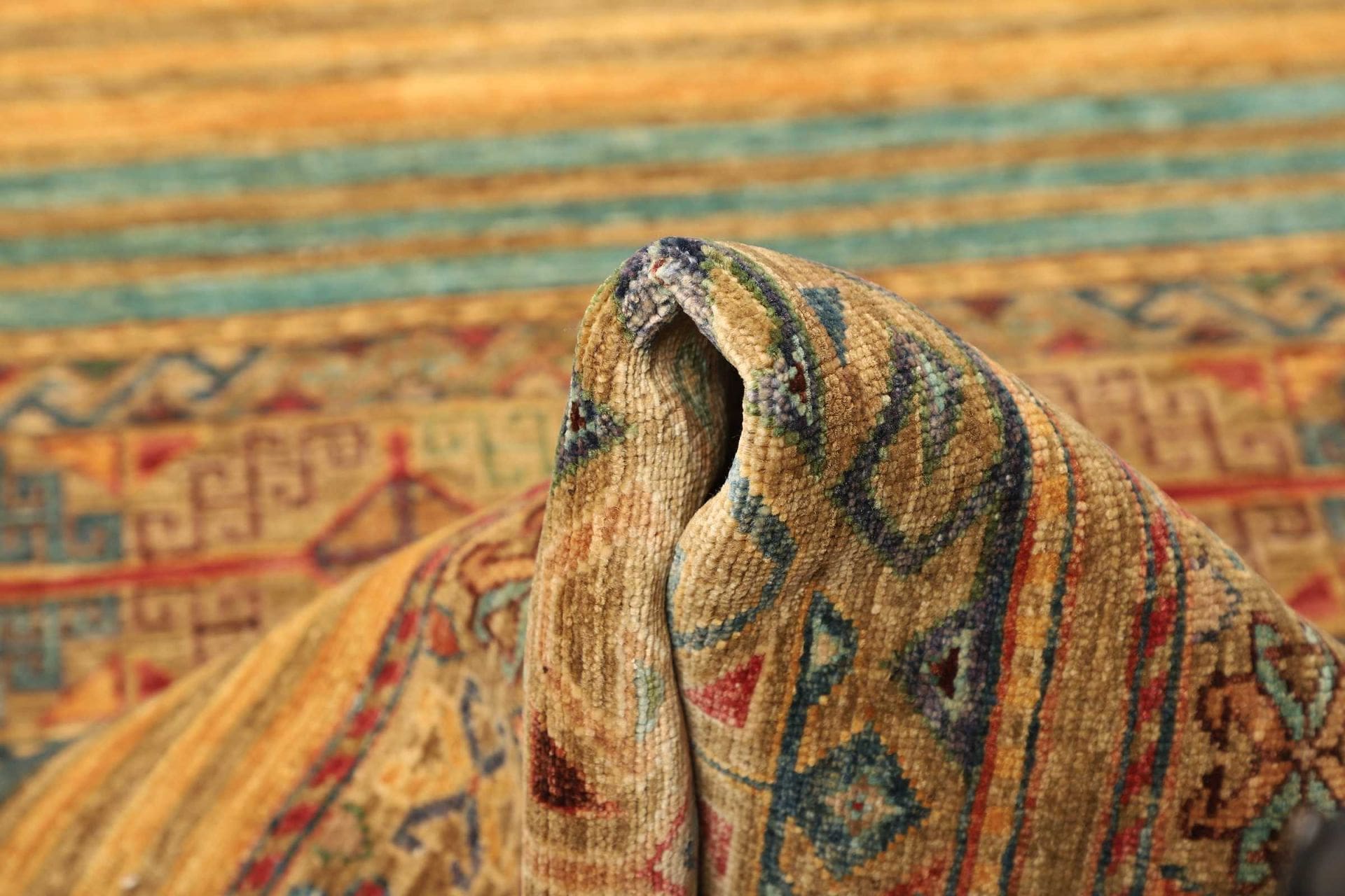 Handgeknüpfter Samarkand Orientteppich 82 × 251 cm