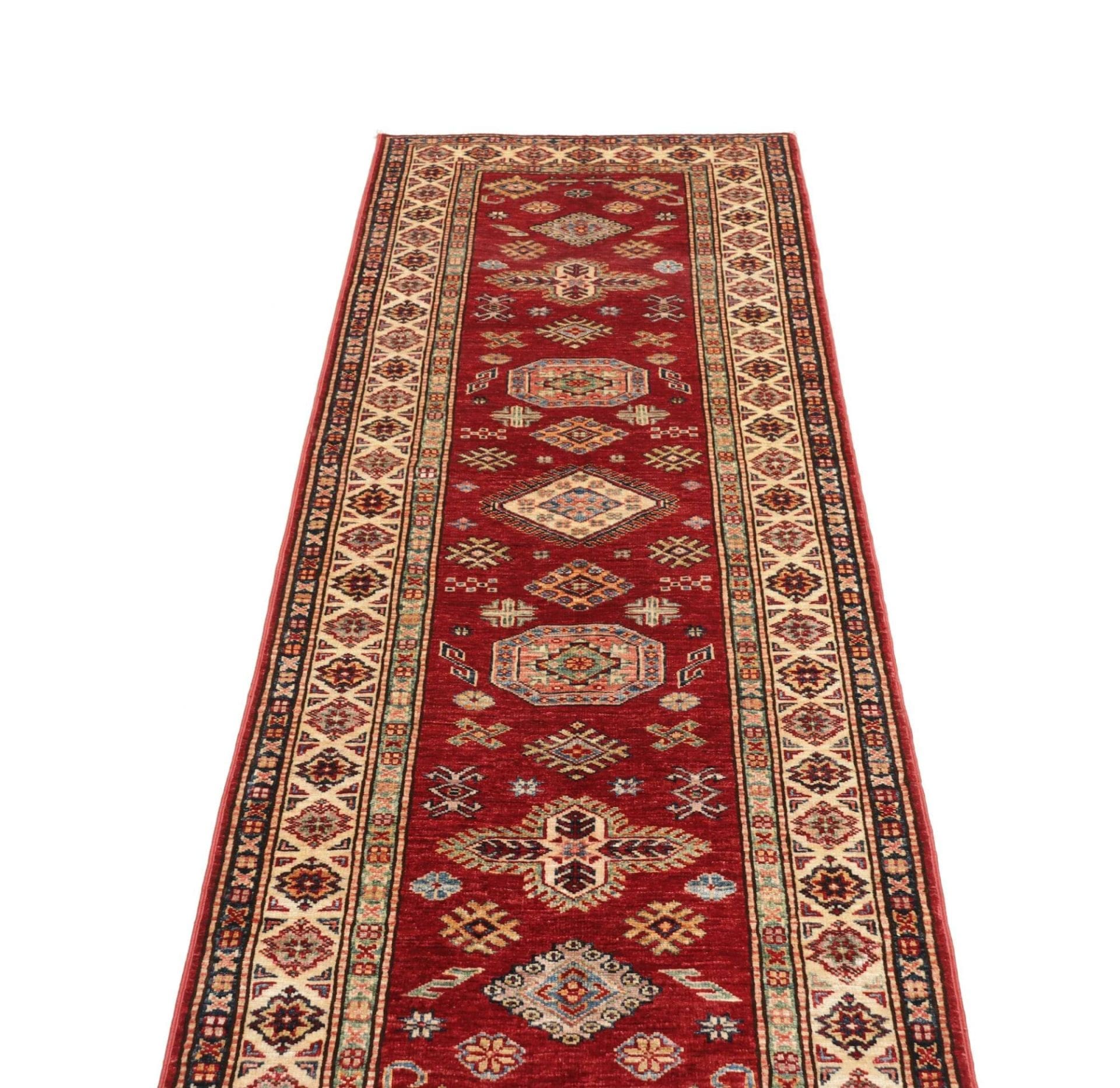 Handgeknüpfter Kazak Orientteppich 78 × 246 cm