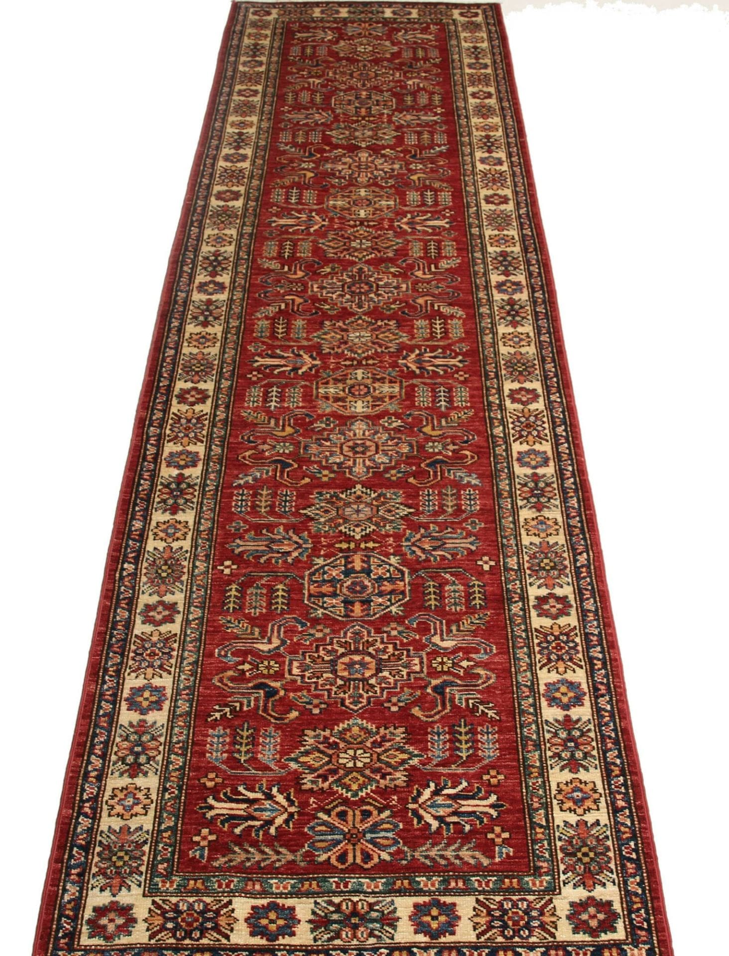 Handgeknüpfter Kazak Orientteppich, 83 × 294 cm, Wolle
