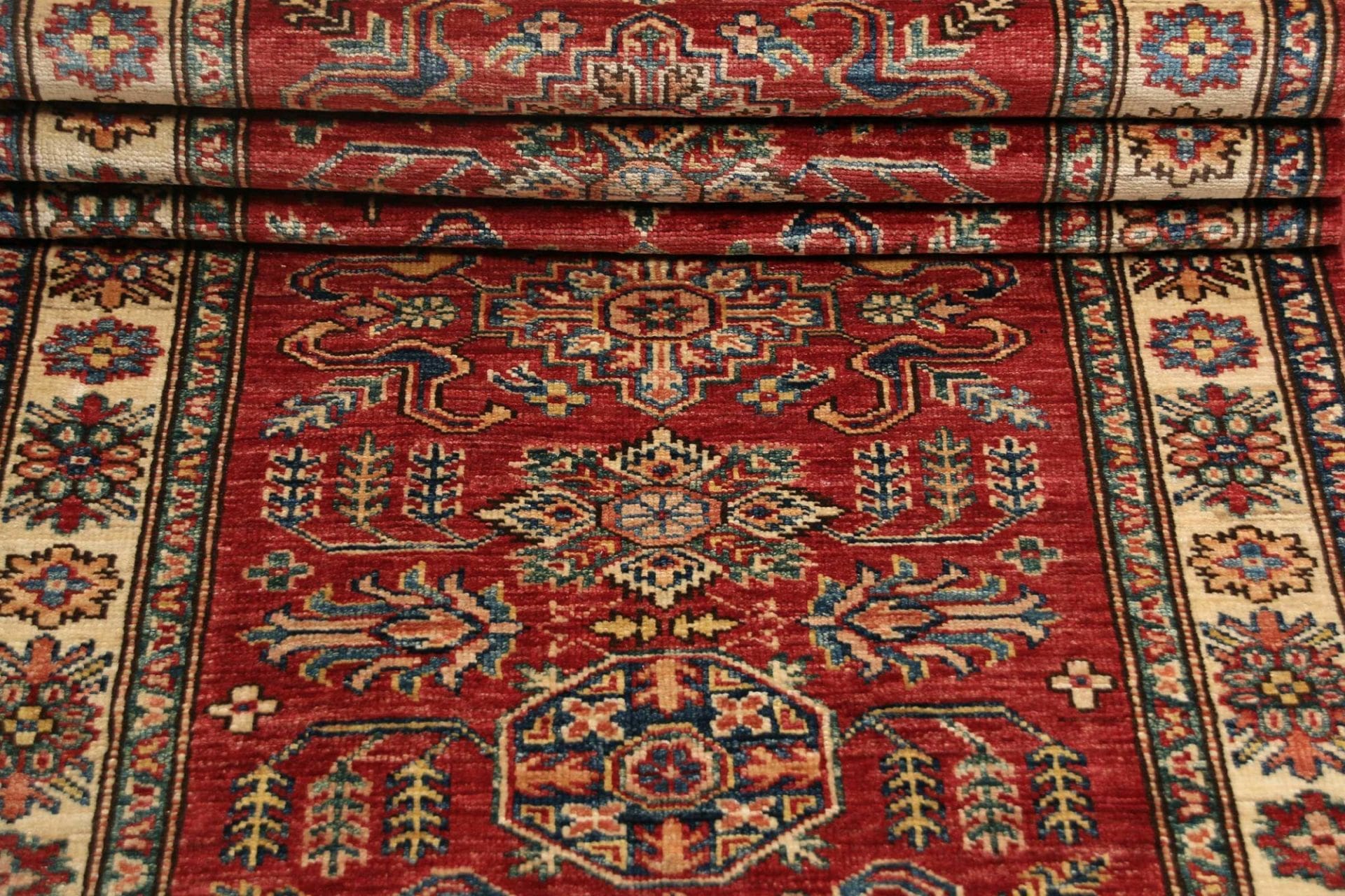 Handgeknüpfter Kazak Orientteppich, 83 × 294 cm, Wolle