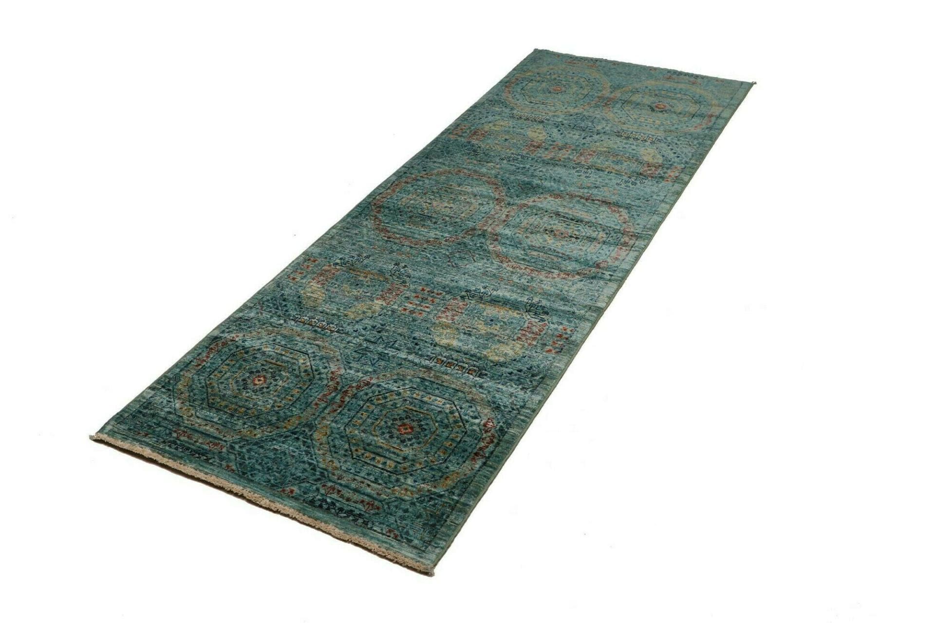 mamluk-teppich-80-x-217-cm-handgeknupft-aus-schurwolle-orientteppich-1 Handgeknüpfter Mamluk Orientteppich, 80 × 217 cm, Wolle