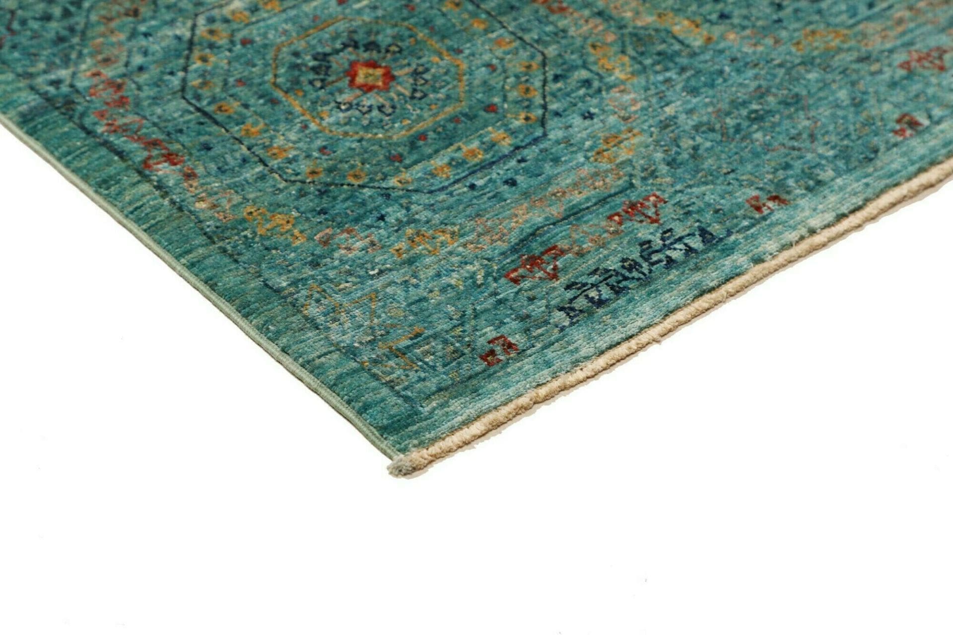 mamluk-teppich-80-x-217-cm-handgeknupft-aus-schurwolle-orientteppich-4 Handgeknüpfter Mamluk Orientteppich, 80 × 217 cm, Wolle