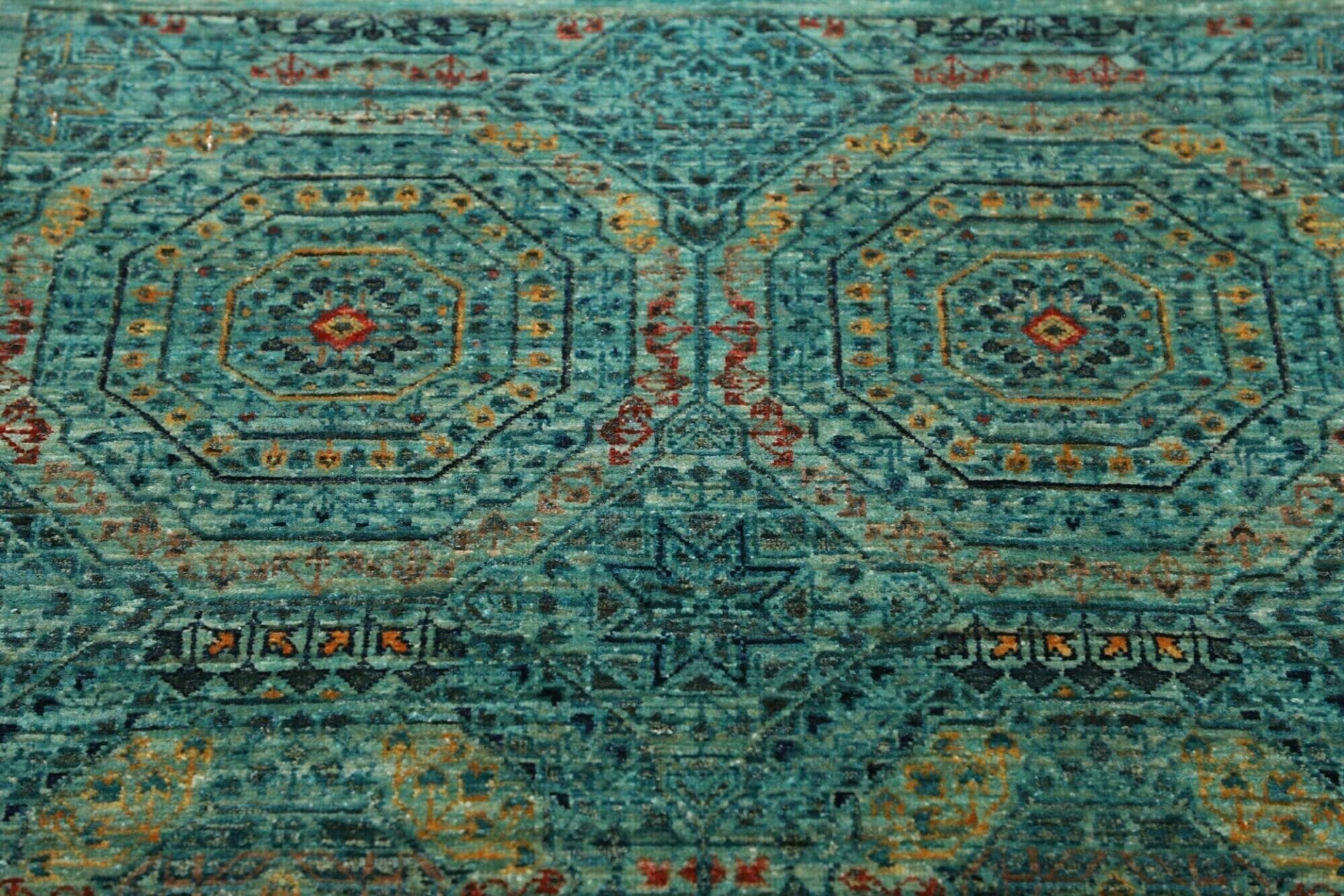 mamluk-teppich-80-x-217-cm-handgeknupft-aus-schurwolle-orientteppich-6 Handgeknüpfter Mamluk Orientteppich, 80 × 217 cm, Wolle