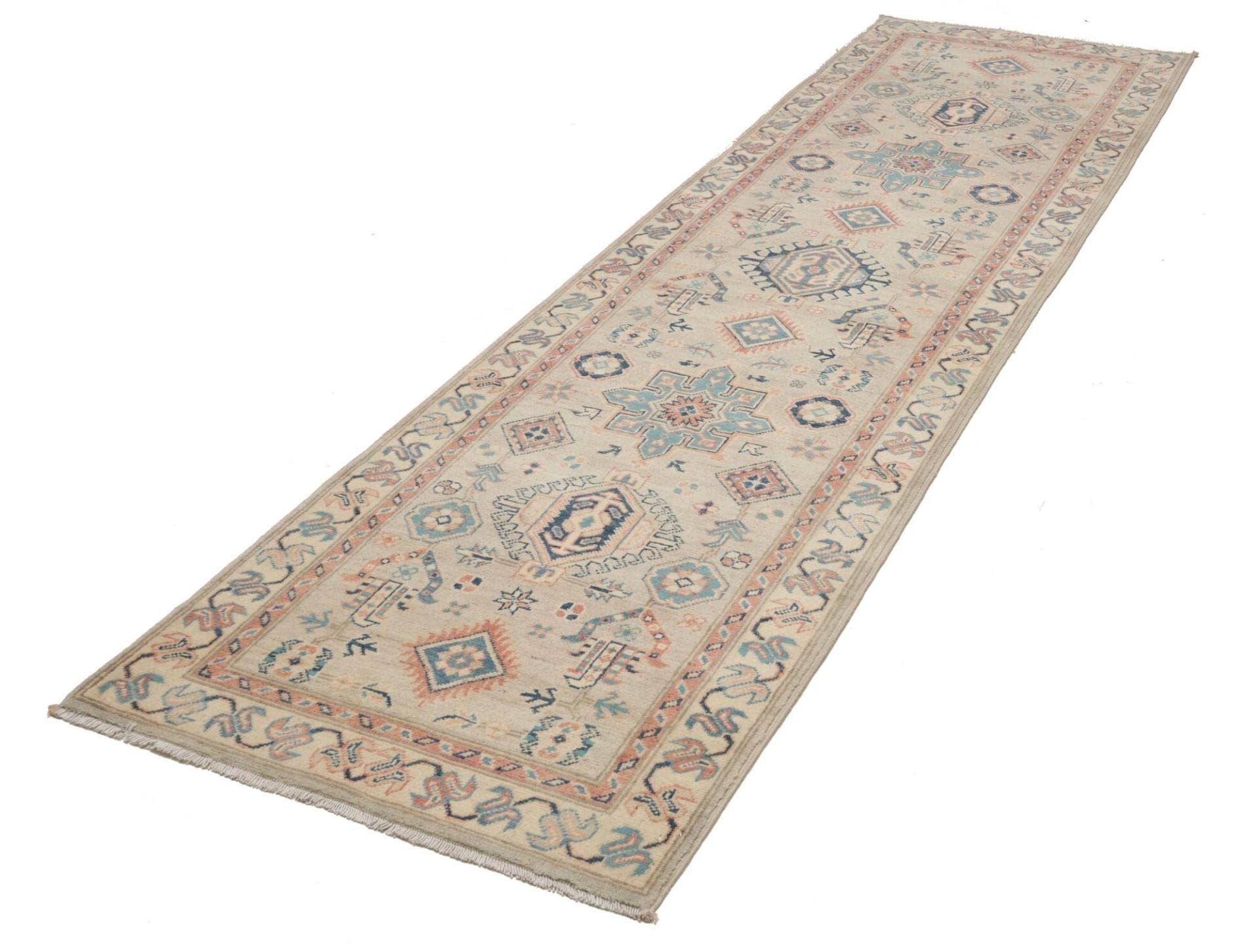 Kazak Orientteppich aus Pakistan, 86 × 292 cm