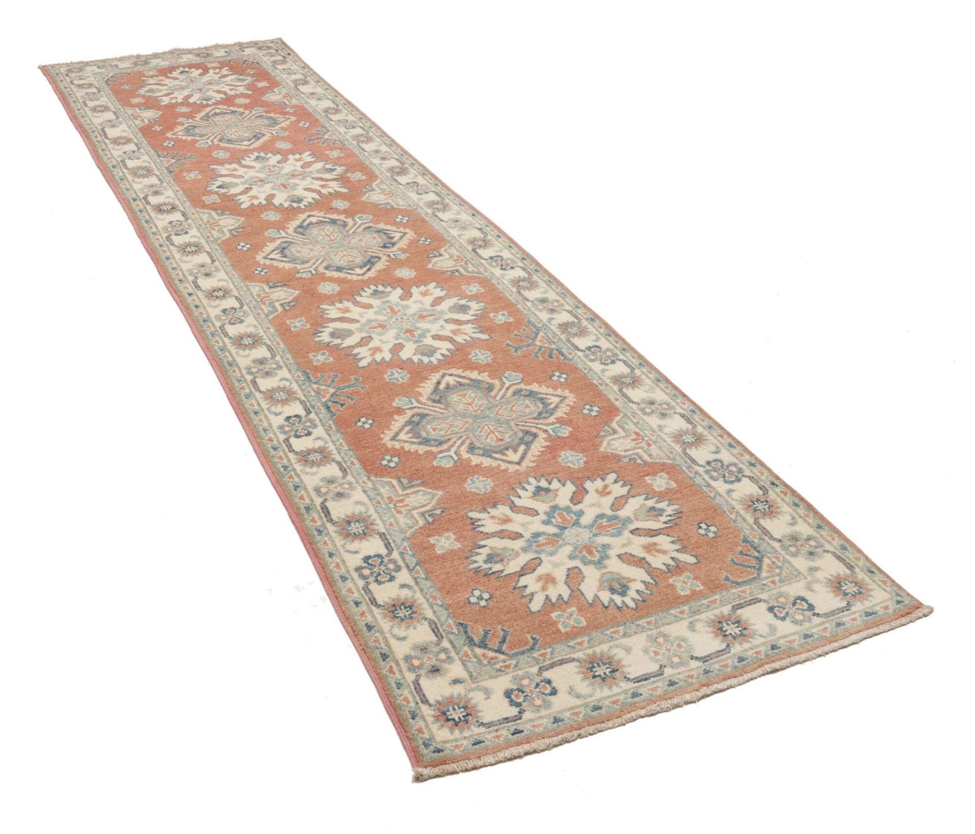 Kazak Orientteppich aus Pakistan, 87 × 293 cm