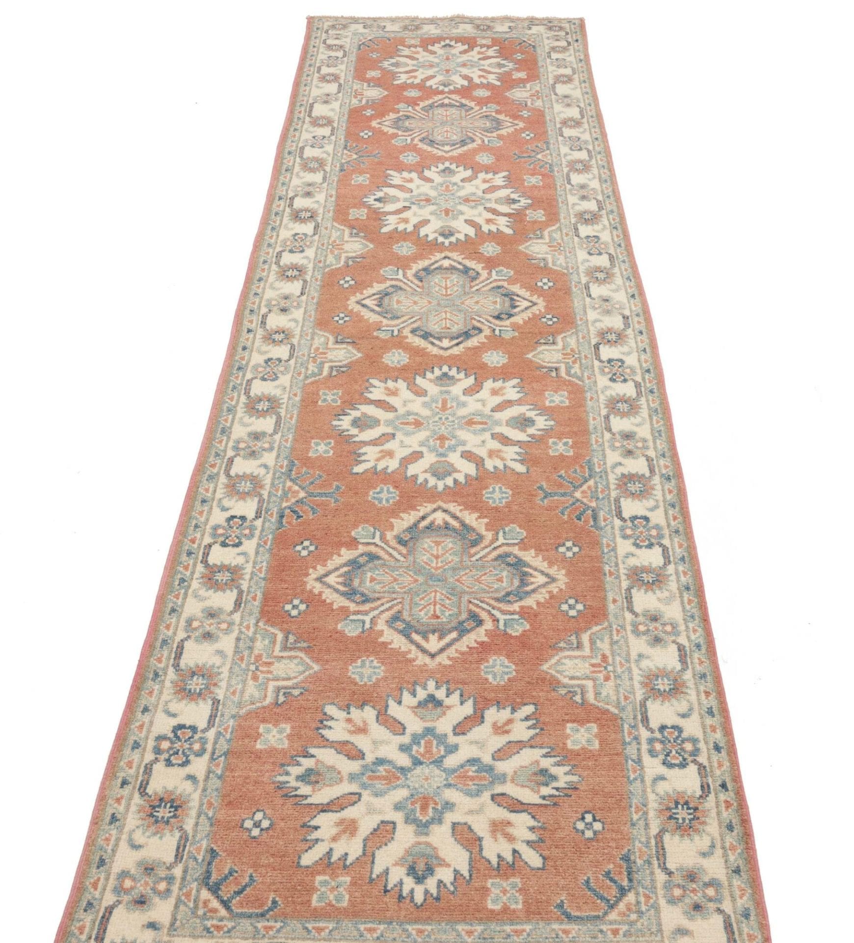 Kazak Orientteppich aus Pakistan, 87 × 293 cm