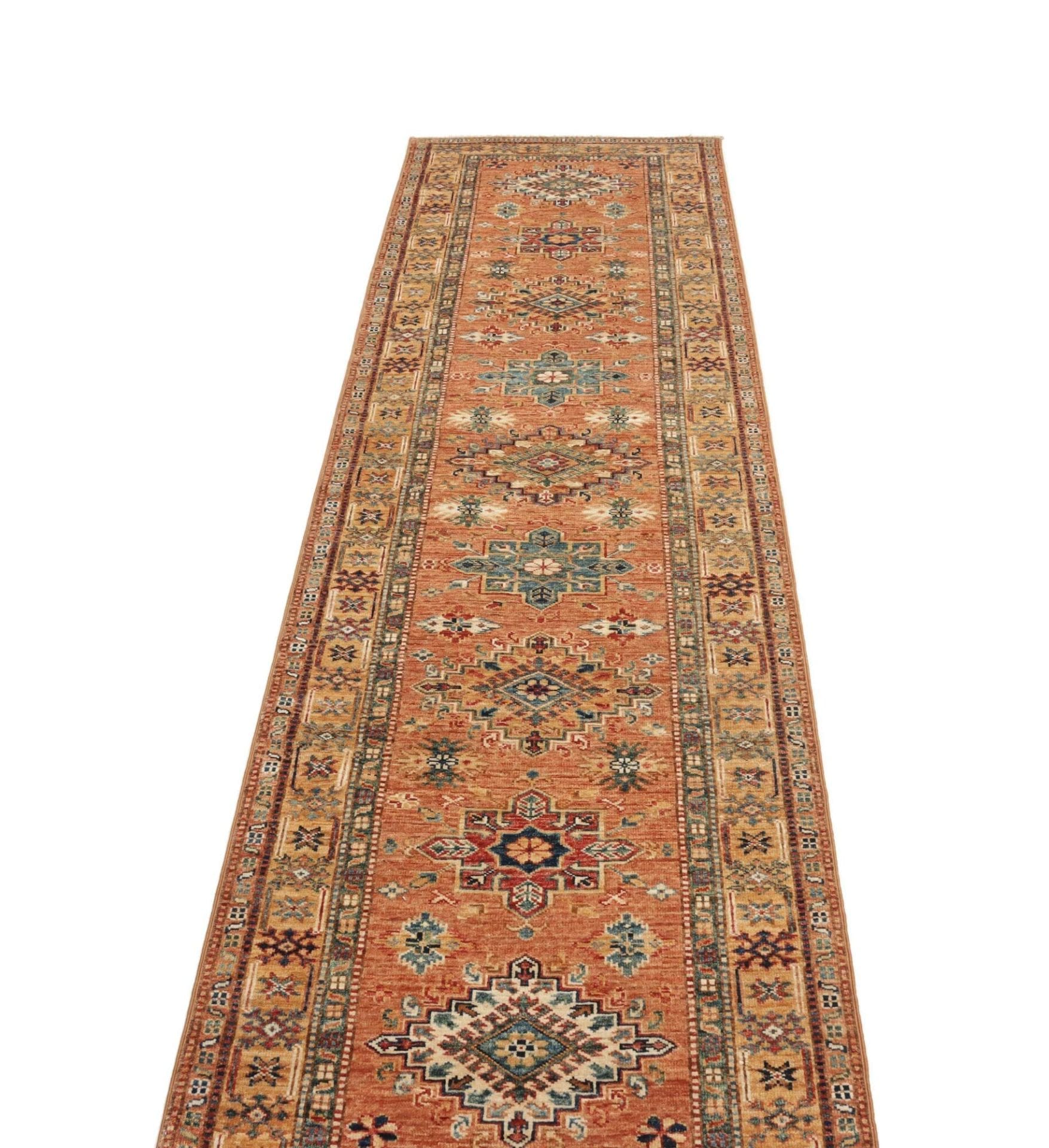 Handgeknüpfter Kazak Orientteppich, 85 × 282 cm, Wolle