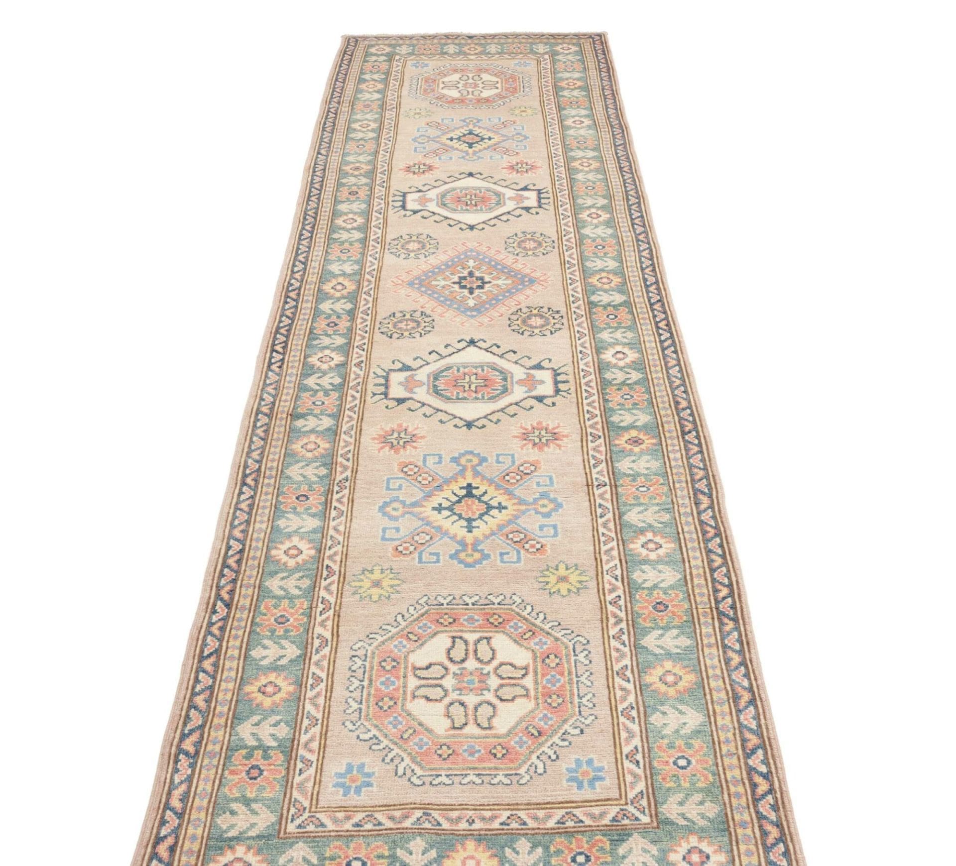 Kazak Orientteppich aus Pakistan, 85 × 295 cm
