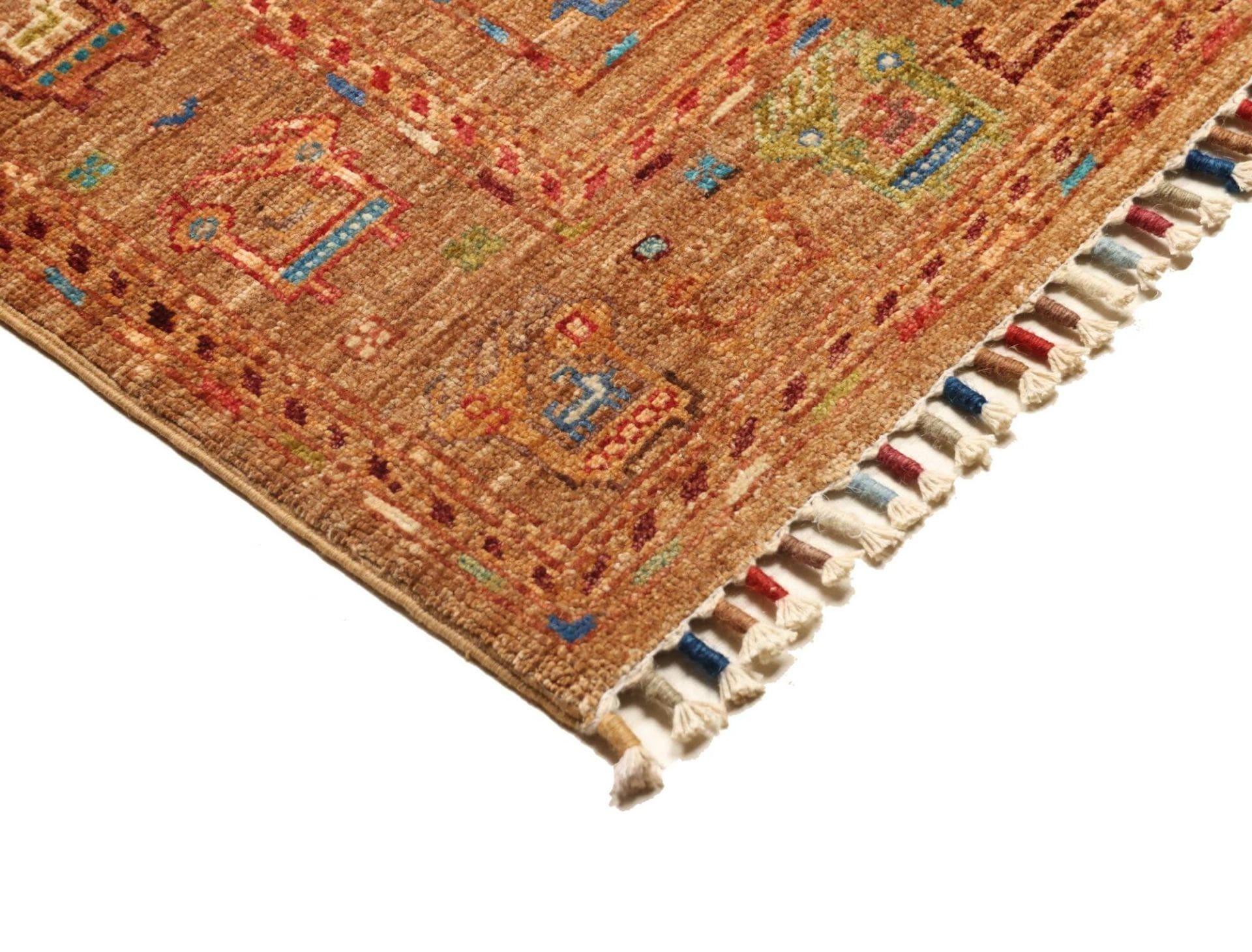 Handgeknüpfter Samarkand Orientteppich, 84 × 289 cm, Wolle