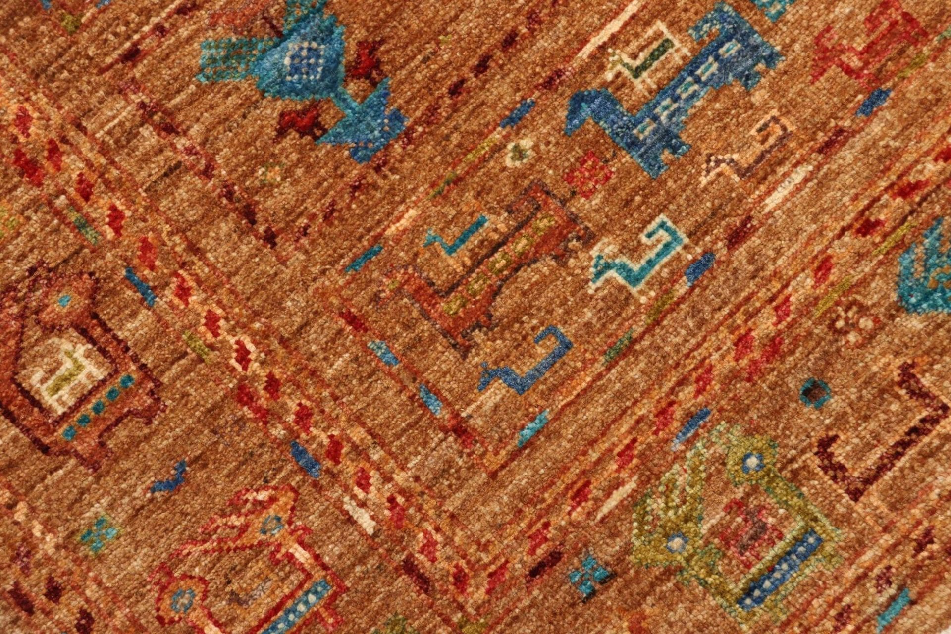 Handgeknüpfter Samarkand Orientteppich, 84 × 289 cm, Wolle