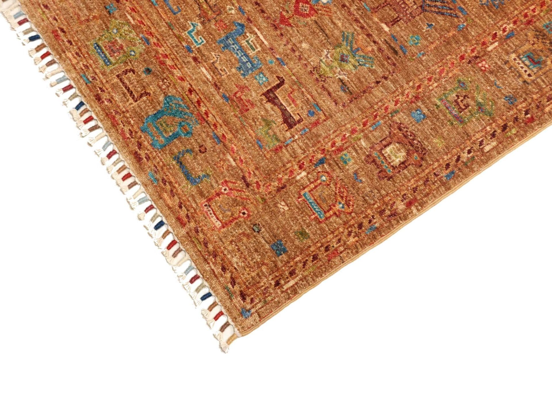 Handgeknüpfter Samarkand Orientteppich, 84 × 289 cm, Wolle