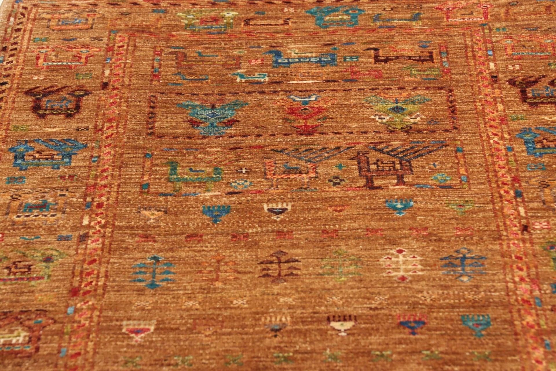 Handgeknüpfter Samarkand Orientteppich, 84 × 289 cm, Wolle