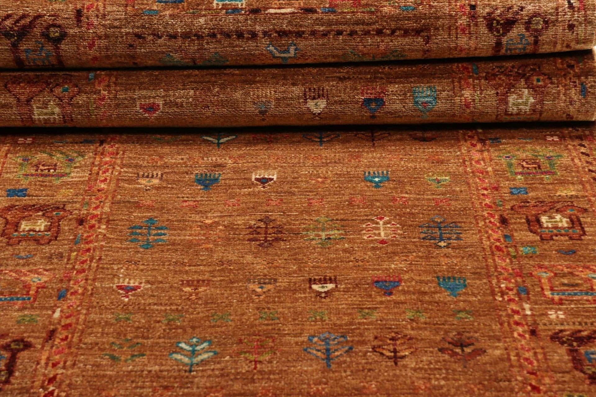Handgeknüpfter Samarkand Orientteppich, 84 × 289 cm, Wolle