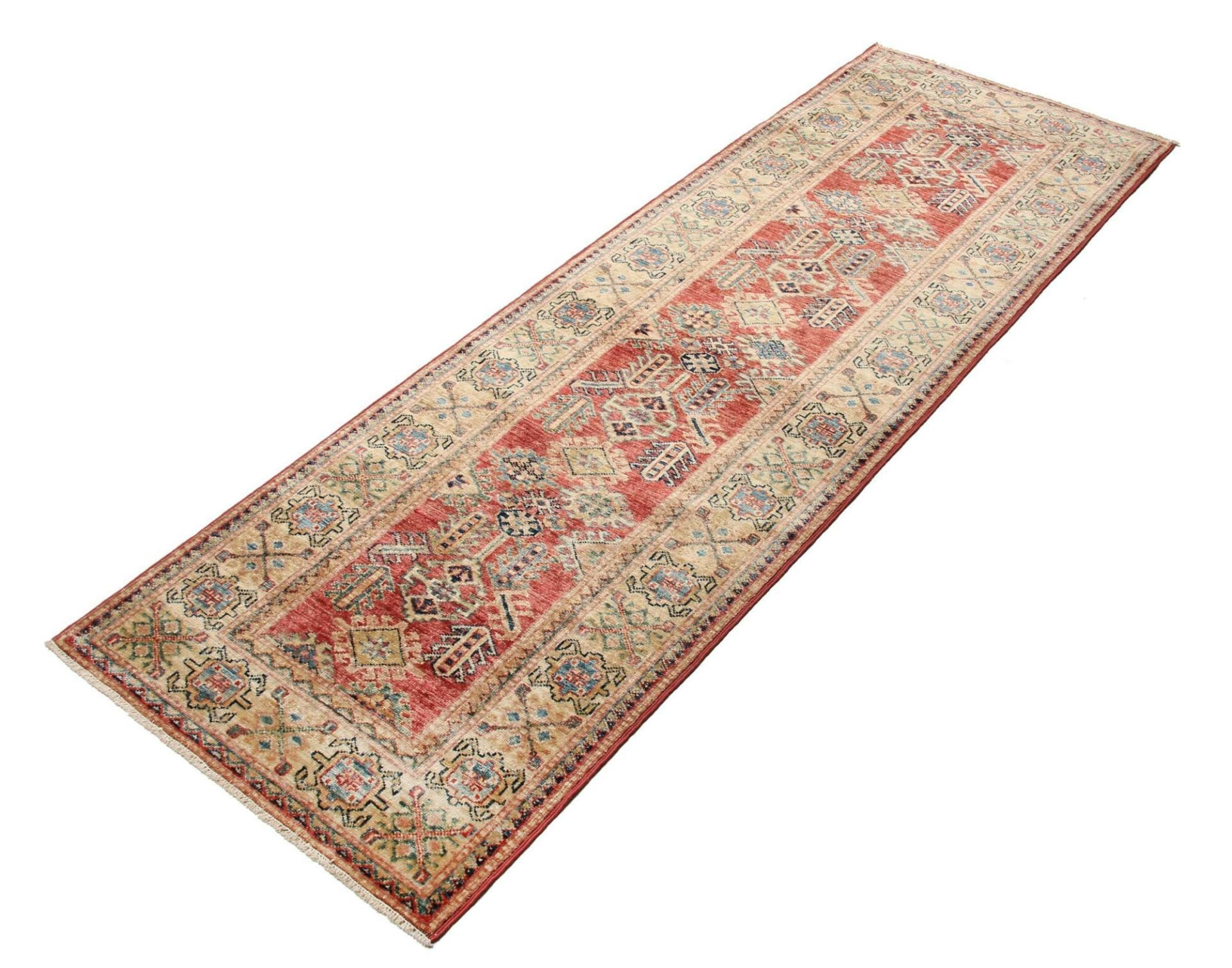 Kazak Orientteppich 79 × 232 cm aus Wolle, handgeknüpft