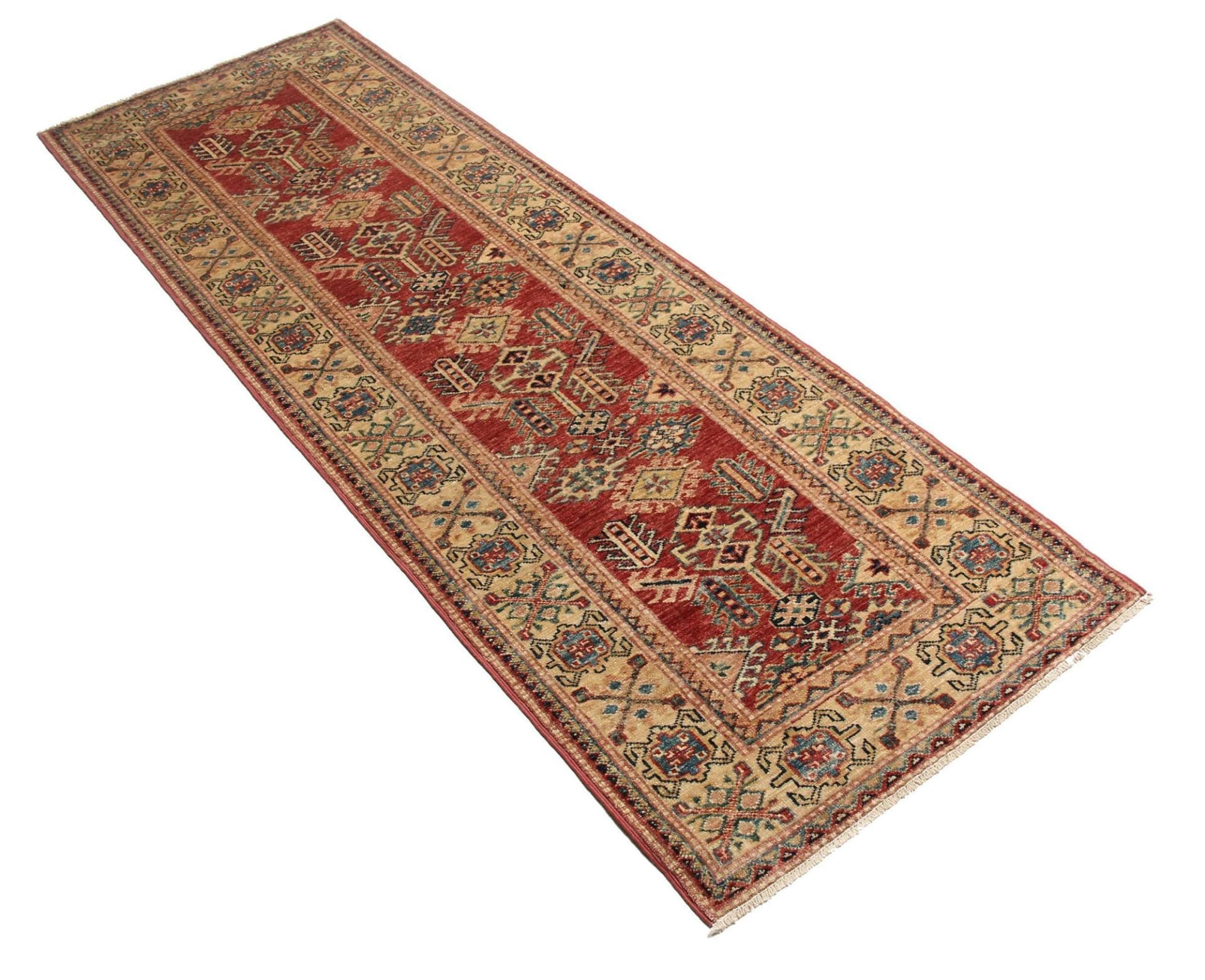 Kazak Orientteppich 79 × 232 cm aus Wolle, handgeknüpft
