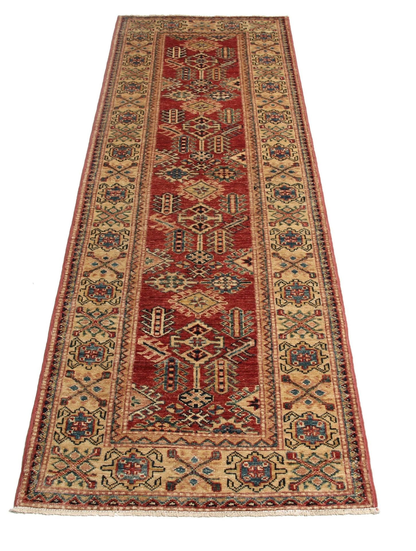 Kazak Orientteppich 79 × 232 cm aus Wolle, handgeknüpft