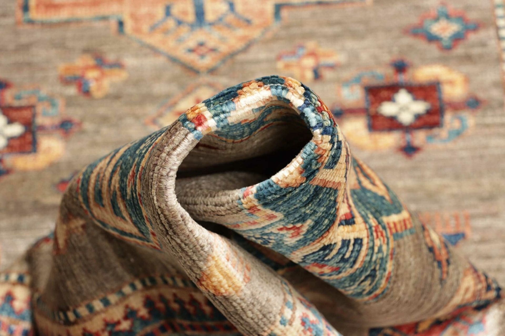 Kazak Orientteppich 80 × 294 cm aus Wolle, handgeknüpft