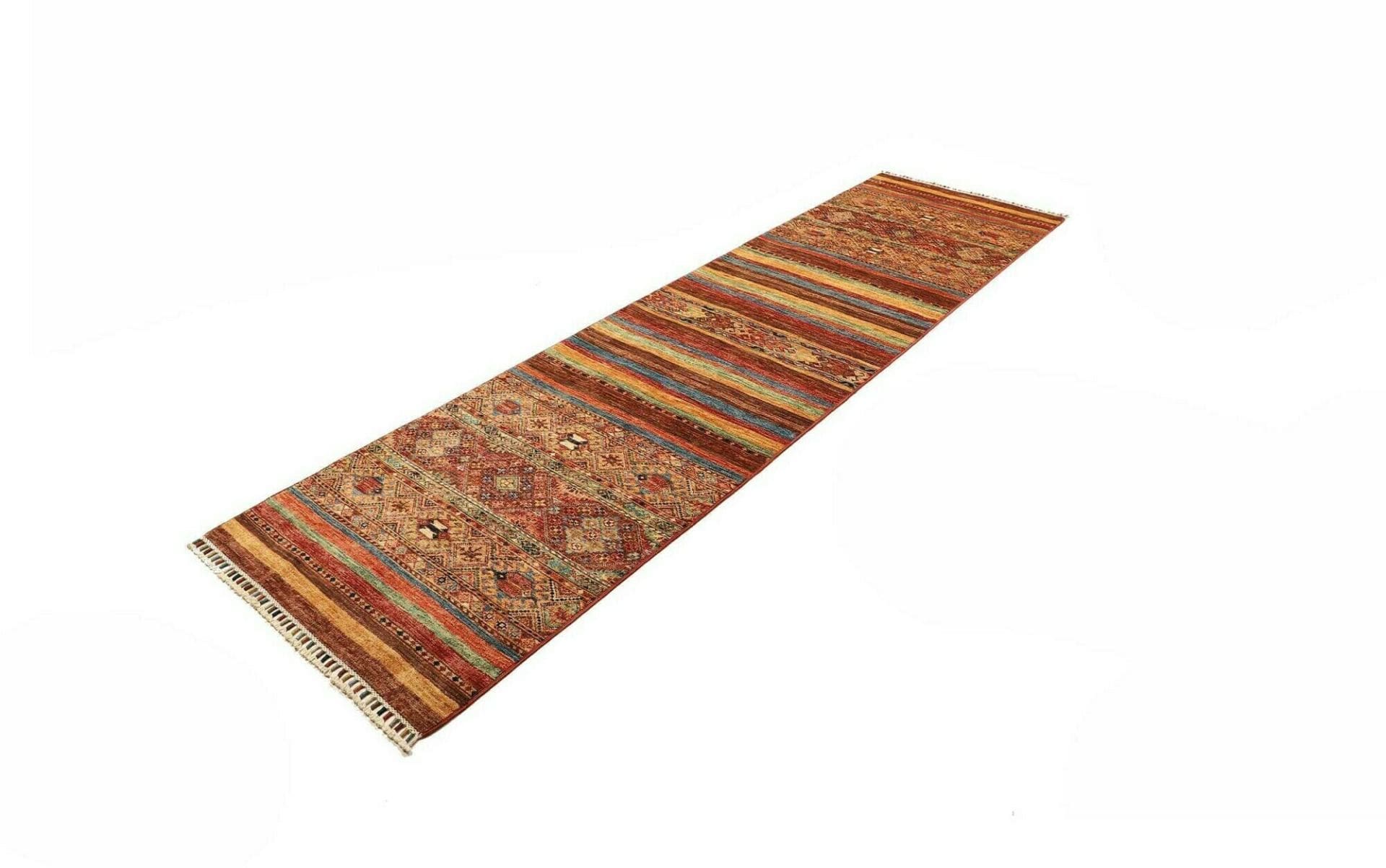 Handgeknüpfter Samarkand Orientteppich, 84 × 299 cm, Wolle