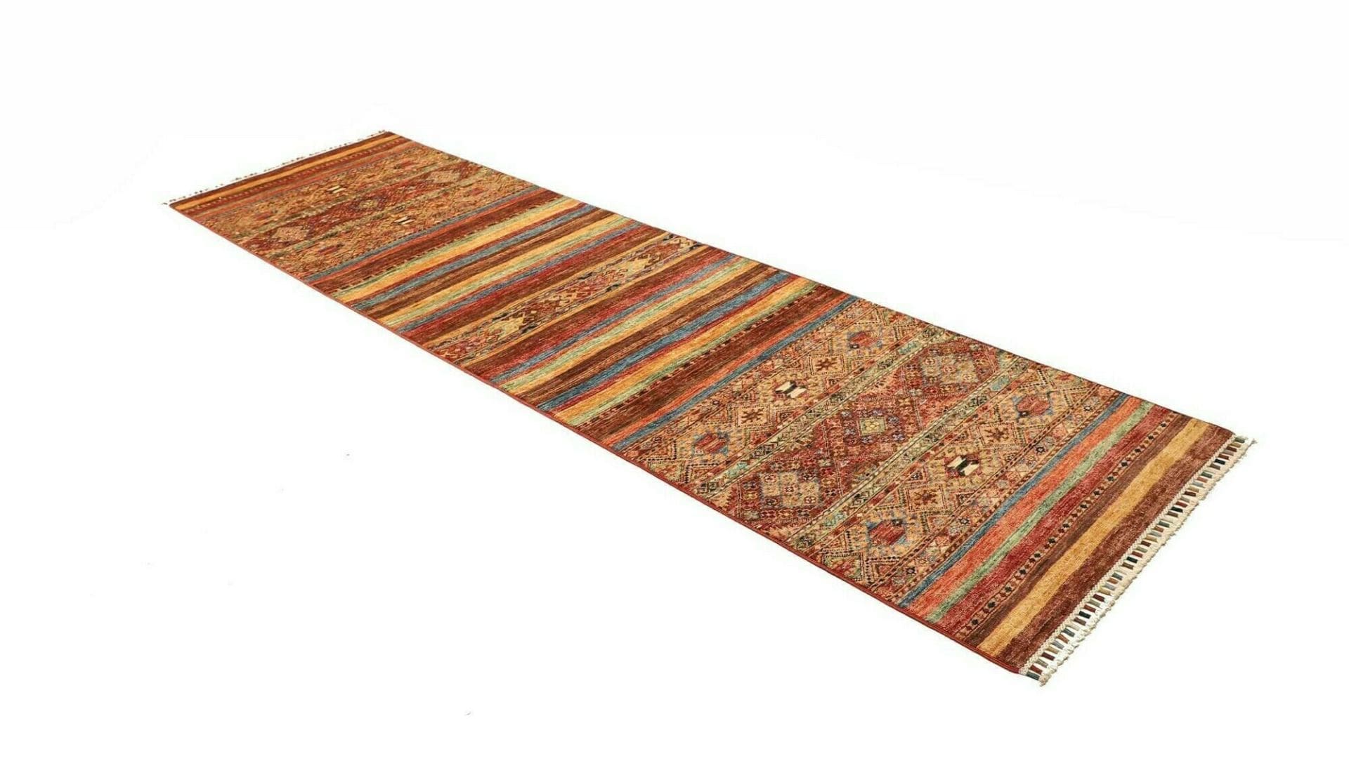 Handgeknüpfter Samarkand Orientteppich, 84 × 299 cm, Wolle