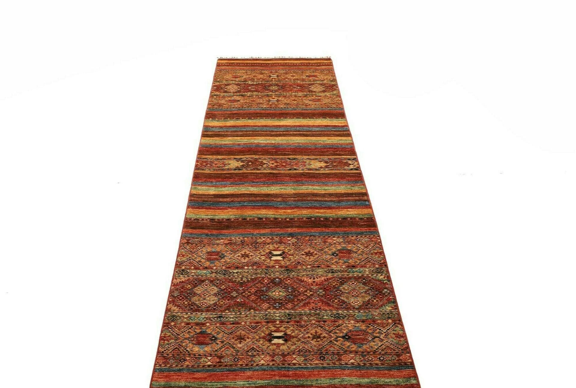 Handgeknüpfter Samarkand Orientteppich, 84 × 299 cm, Wolle