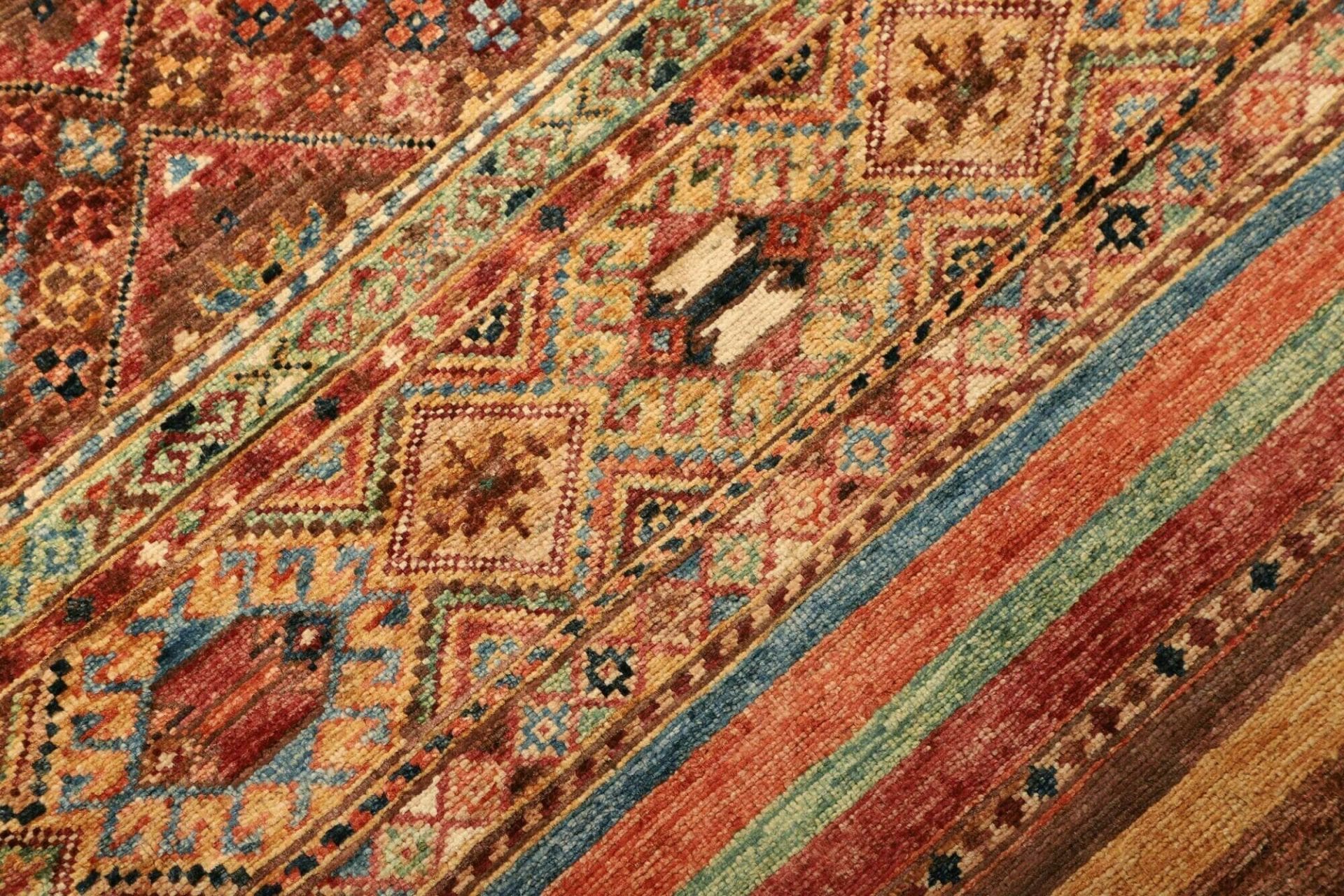 Handgeknüpfter Samarkand Orientteppich, 84 × 299 cm, Wolle
