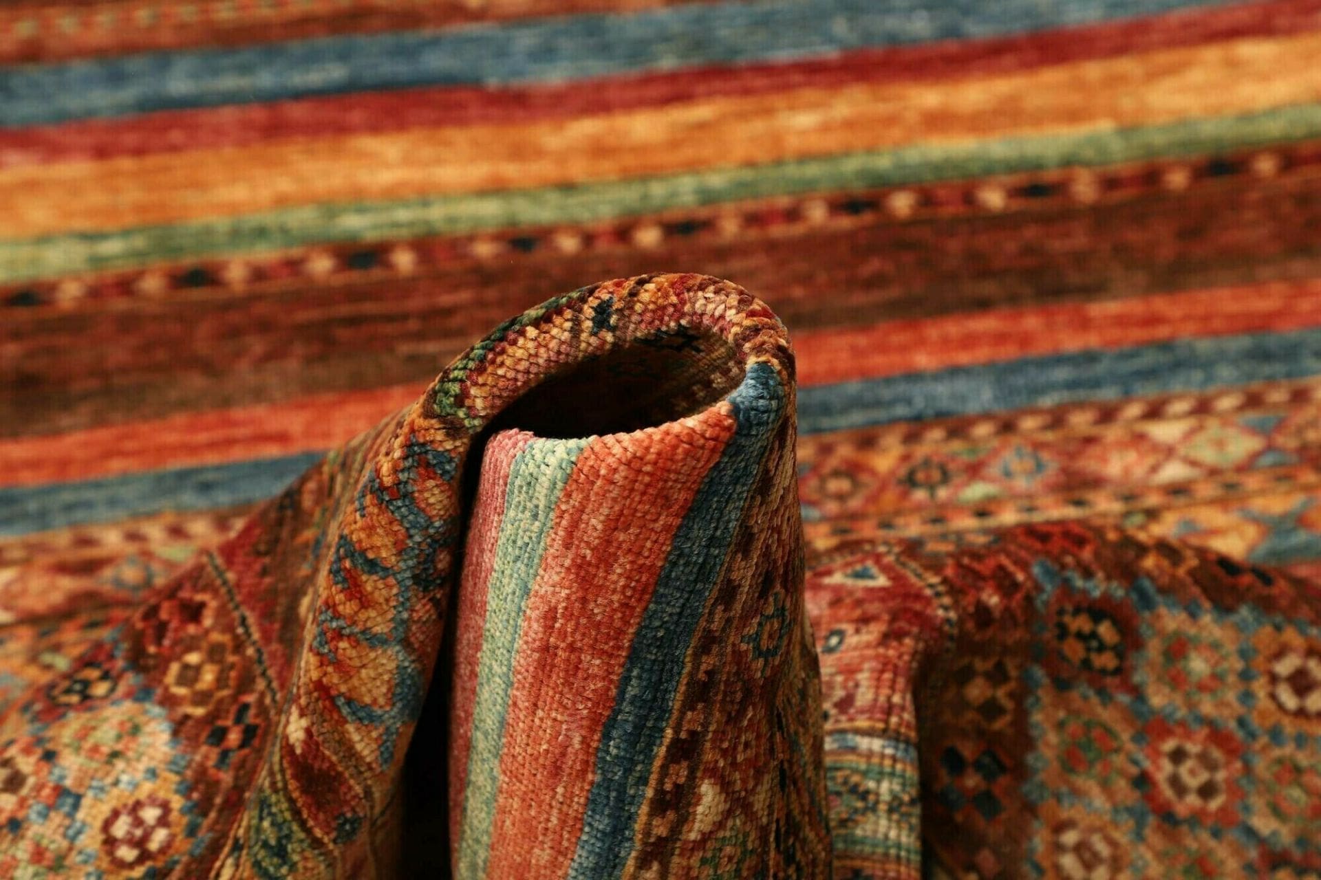 Handgeknüpfter Samarkand Orientteppich, 84 × 299 cm, Wolle
