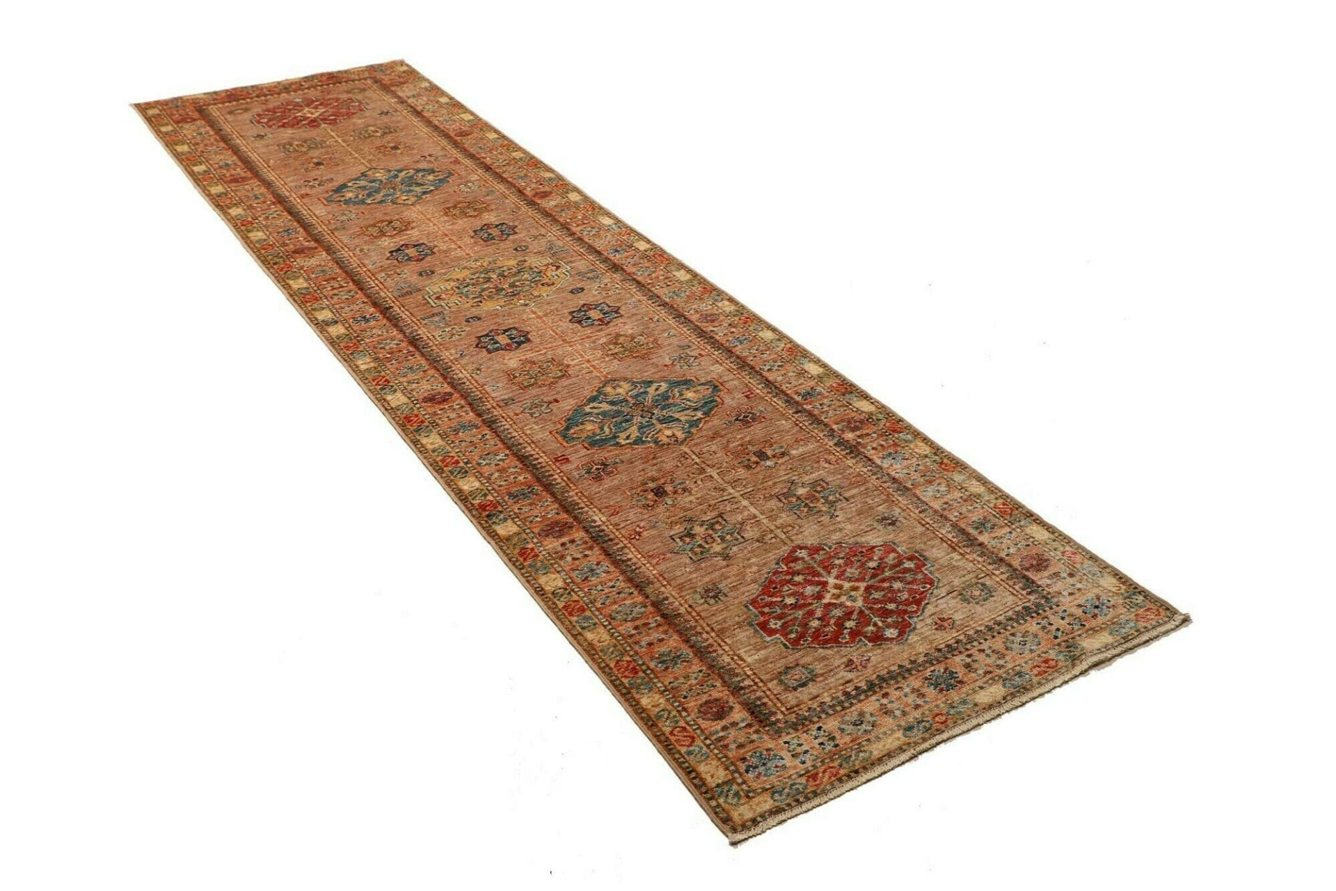 Kazak Orientteppich 81 × 294 cm aus Wolle, handgeknüpft