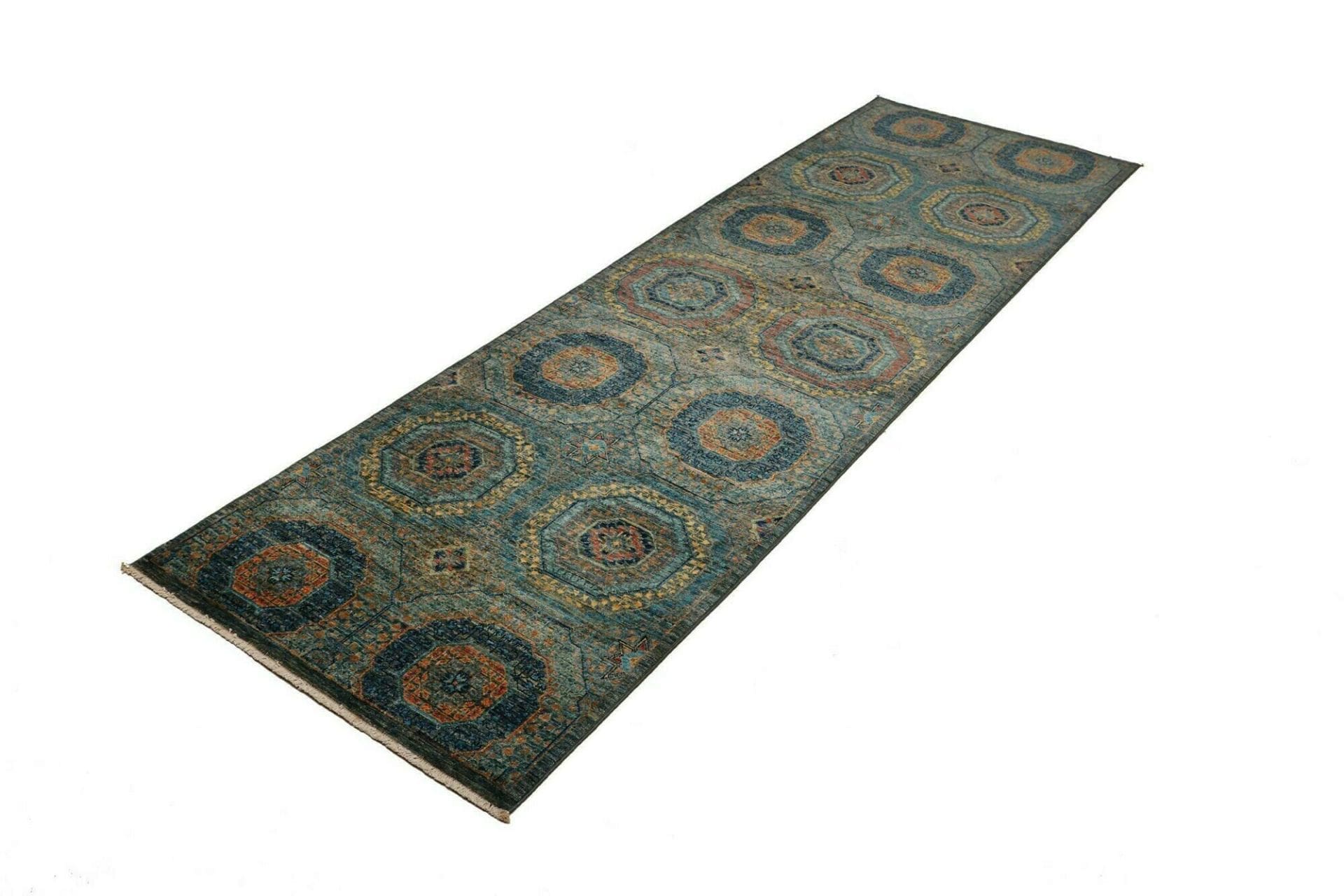 Mamluk Orientteppich 83 × 255 cm aus Wolle, handgeknüpft