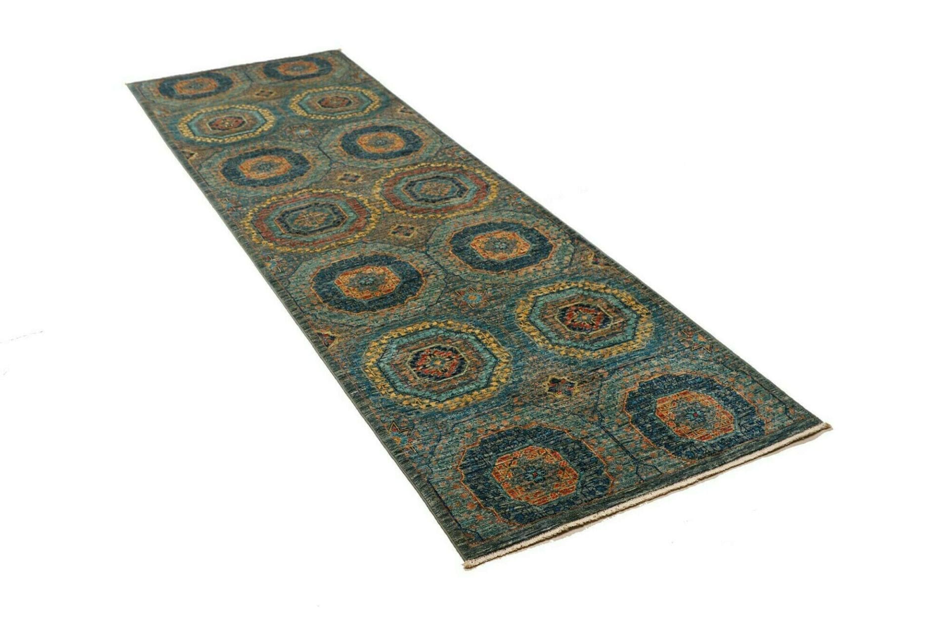 Mamluk Orientteppich 83 × 255 cm aus Wolle, handgeknüpft