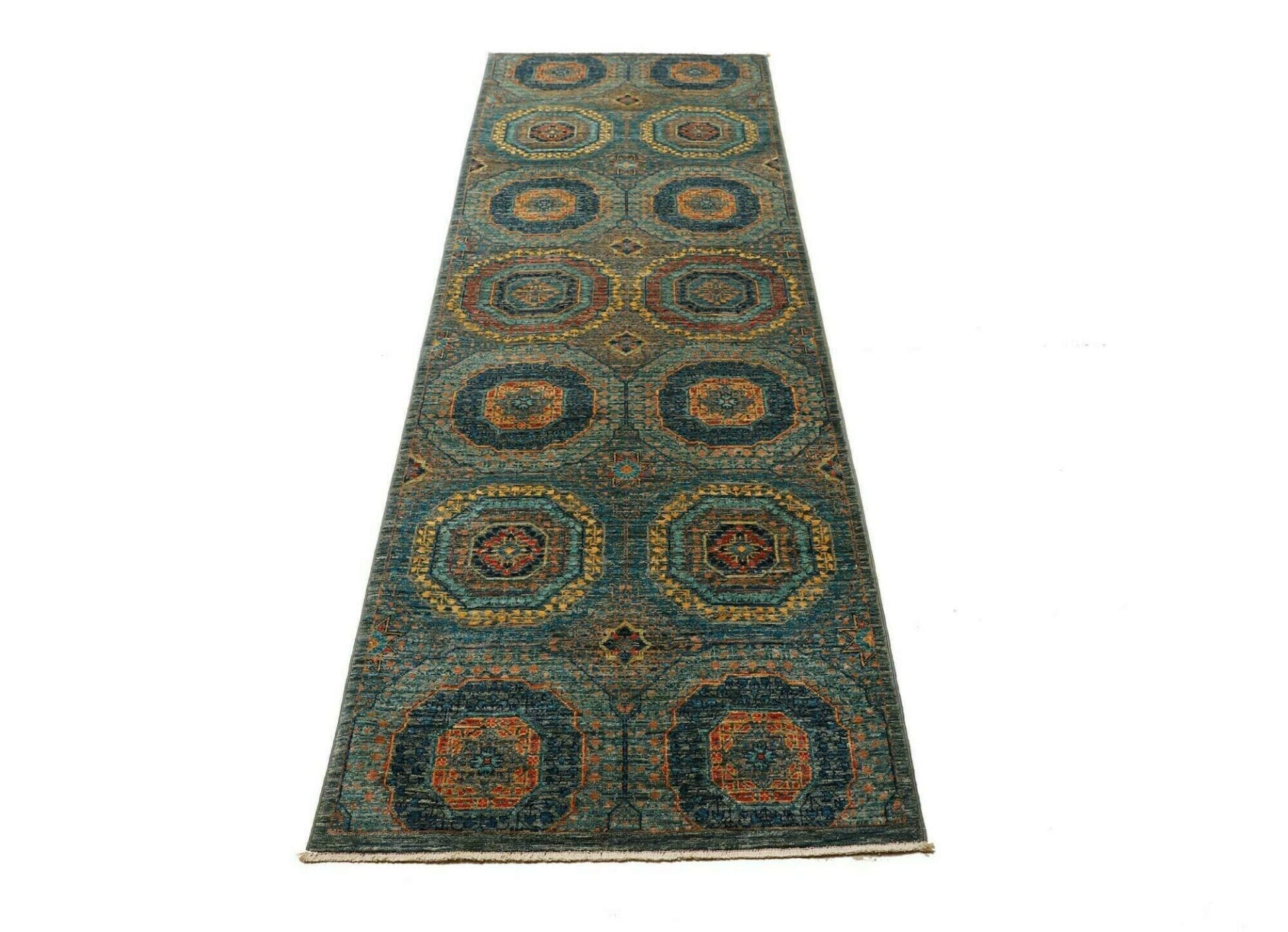 Mamluk Orientteppich 83 × 255 cm aus Wolle, handgeknüpft