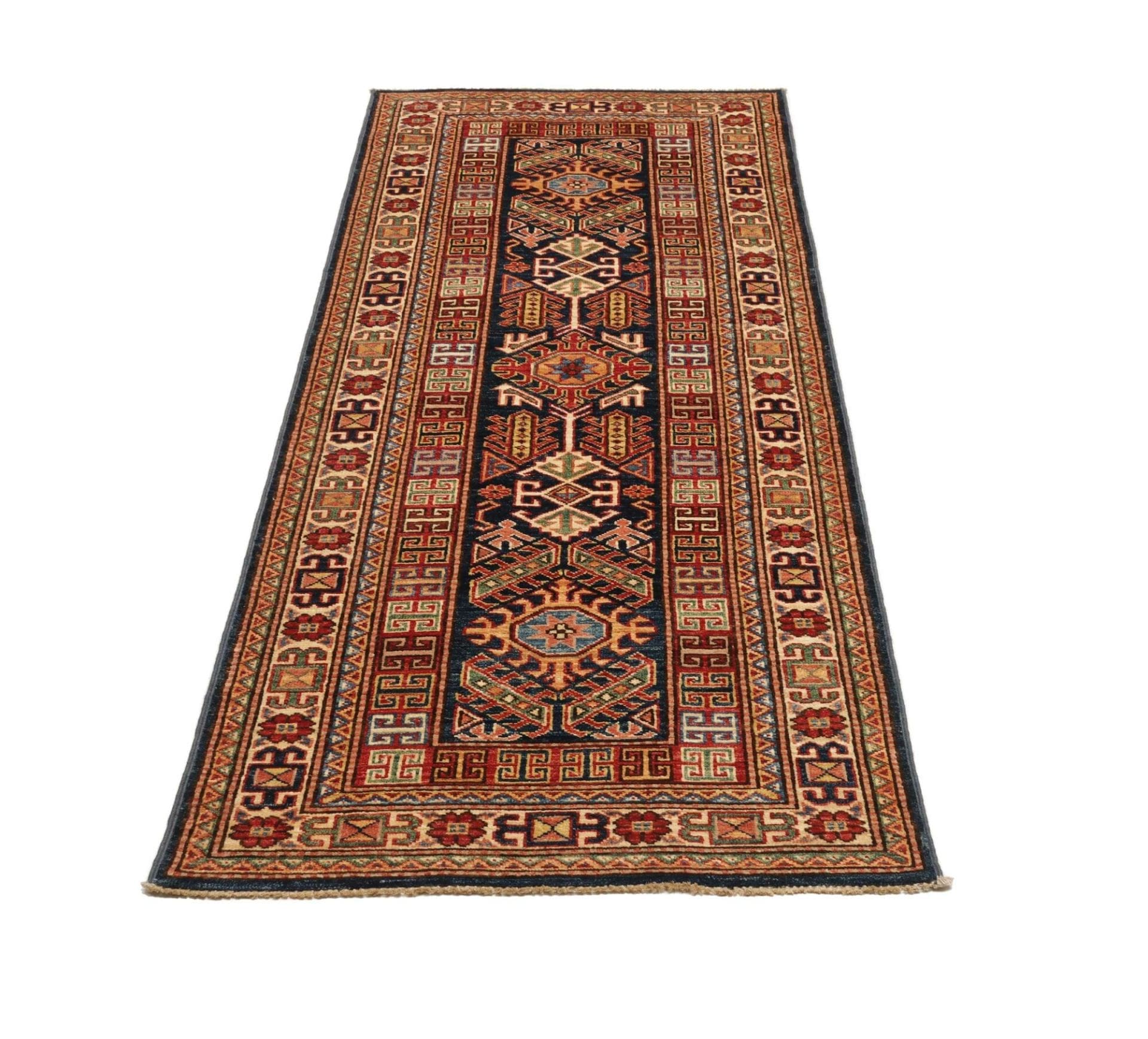 Kazak Orientteppich aus Pakistan, 80 × 200 cm