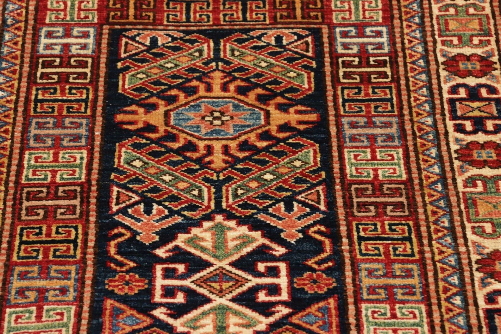 Kazak Orientteppich aus Pakistan, 80 × 200 cm