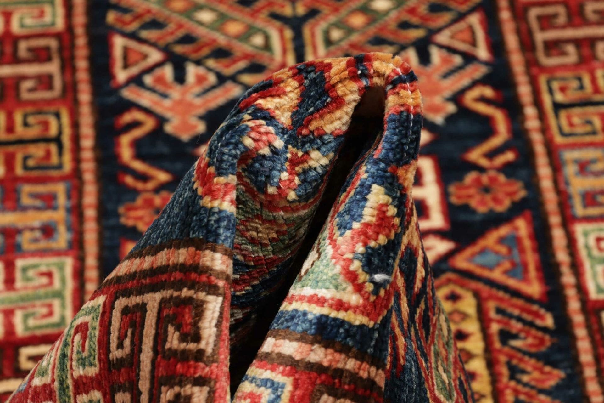 Kazak Orientteppich aus Pakistan, 80 × 200 cm