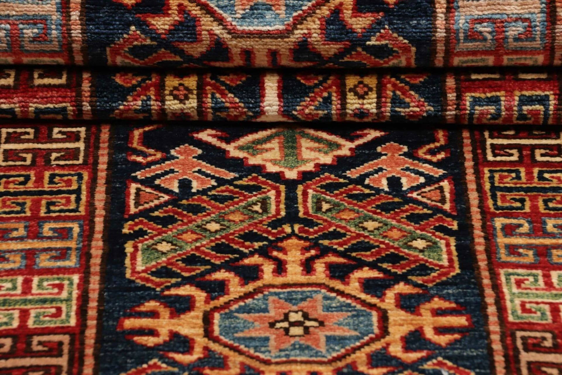 Kazak Orientteppich aus Pakistan, 80 × 200 cm