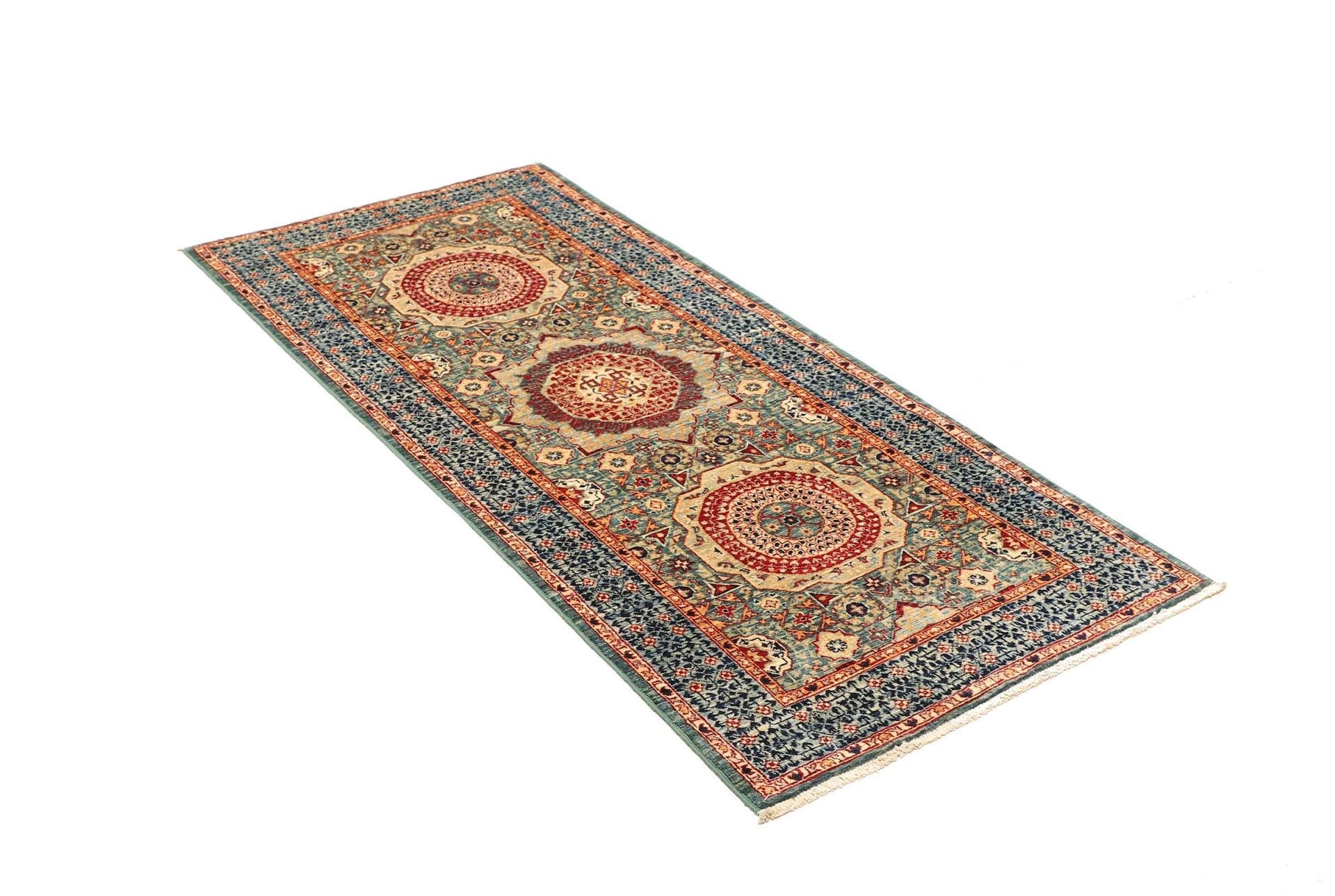 Handgeknüpfter Mamluk Orientteppich 77 × 182 cm