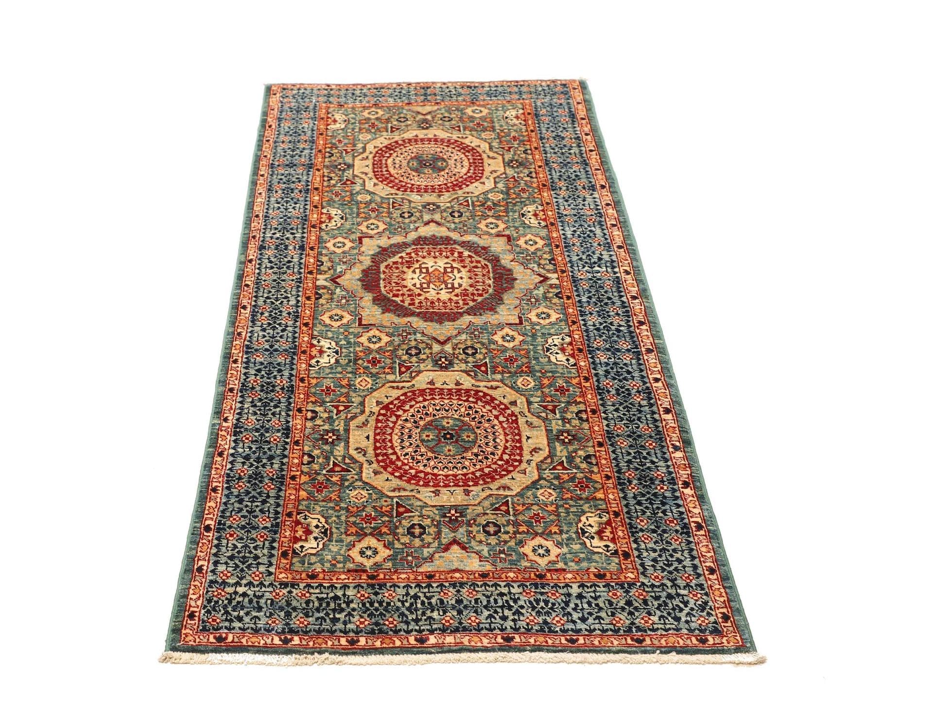 Handgeknüpfter Mamluk Orientteppich 77 × 182 cm