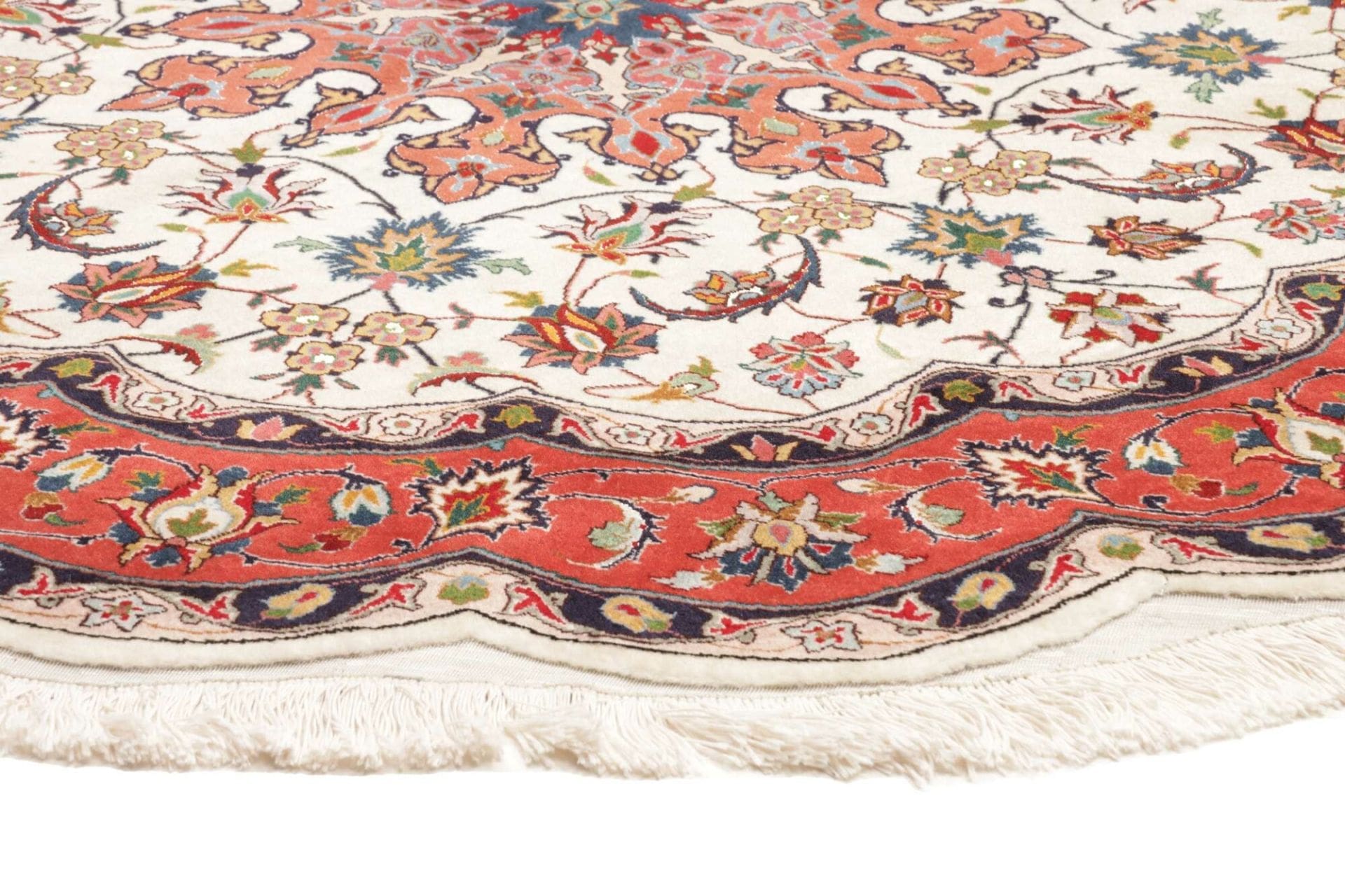 Täbriz Perserteppich 153 × 150 cm aus Wolle, handgeknüpft