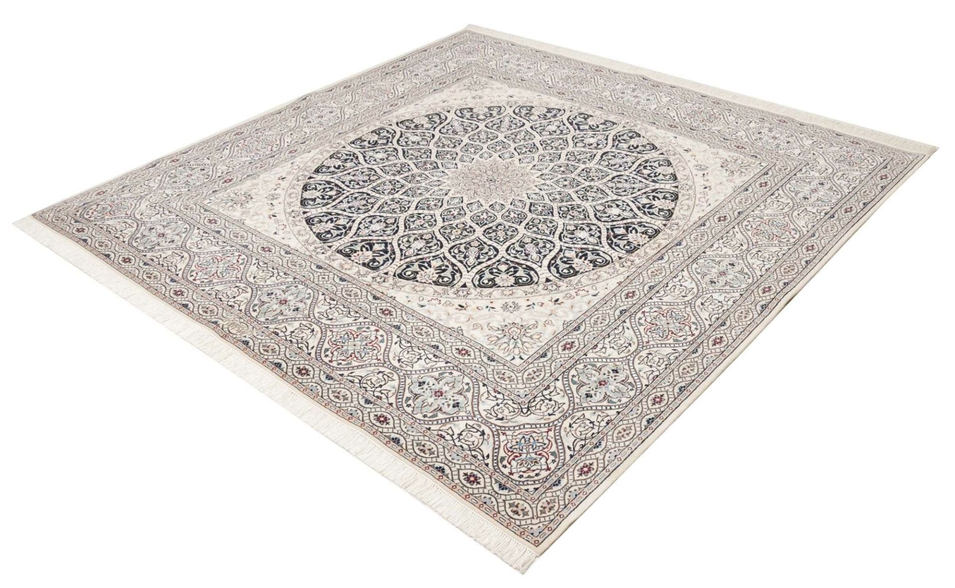 Nain Perserteppich 205 × 205 cm aus Wolle, handgeknüpft