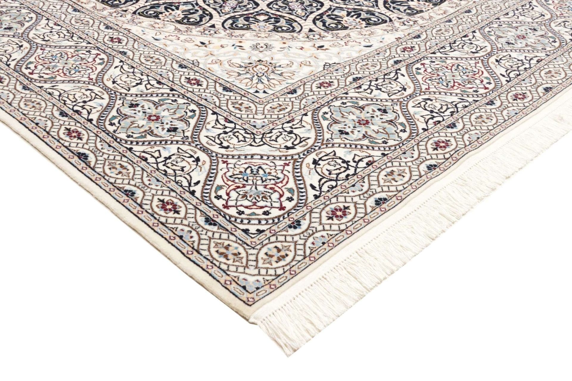 Nain Perserteppich 205 × 205 cm aus Wolle, handgeknüpft